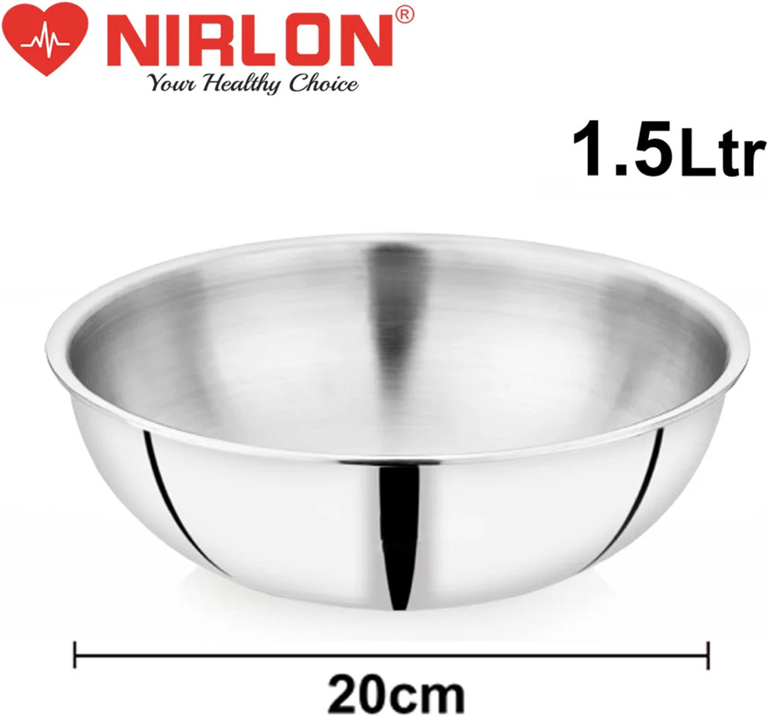 Image of NIRLON Plus Triply Stainless Steel Cookware Combo Set Induction Bottom Cookware Set