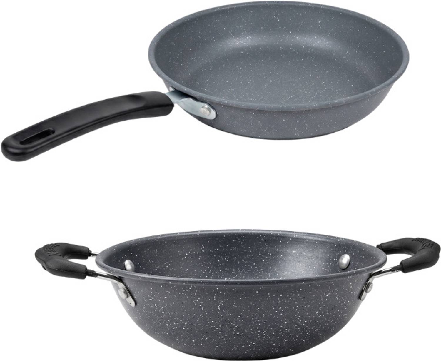 Flipkart SmartBuy Premium Non-Stick – 24cm Frypan and 21cm Kadai ... more