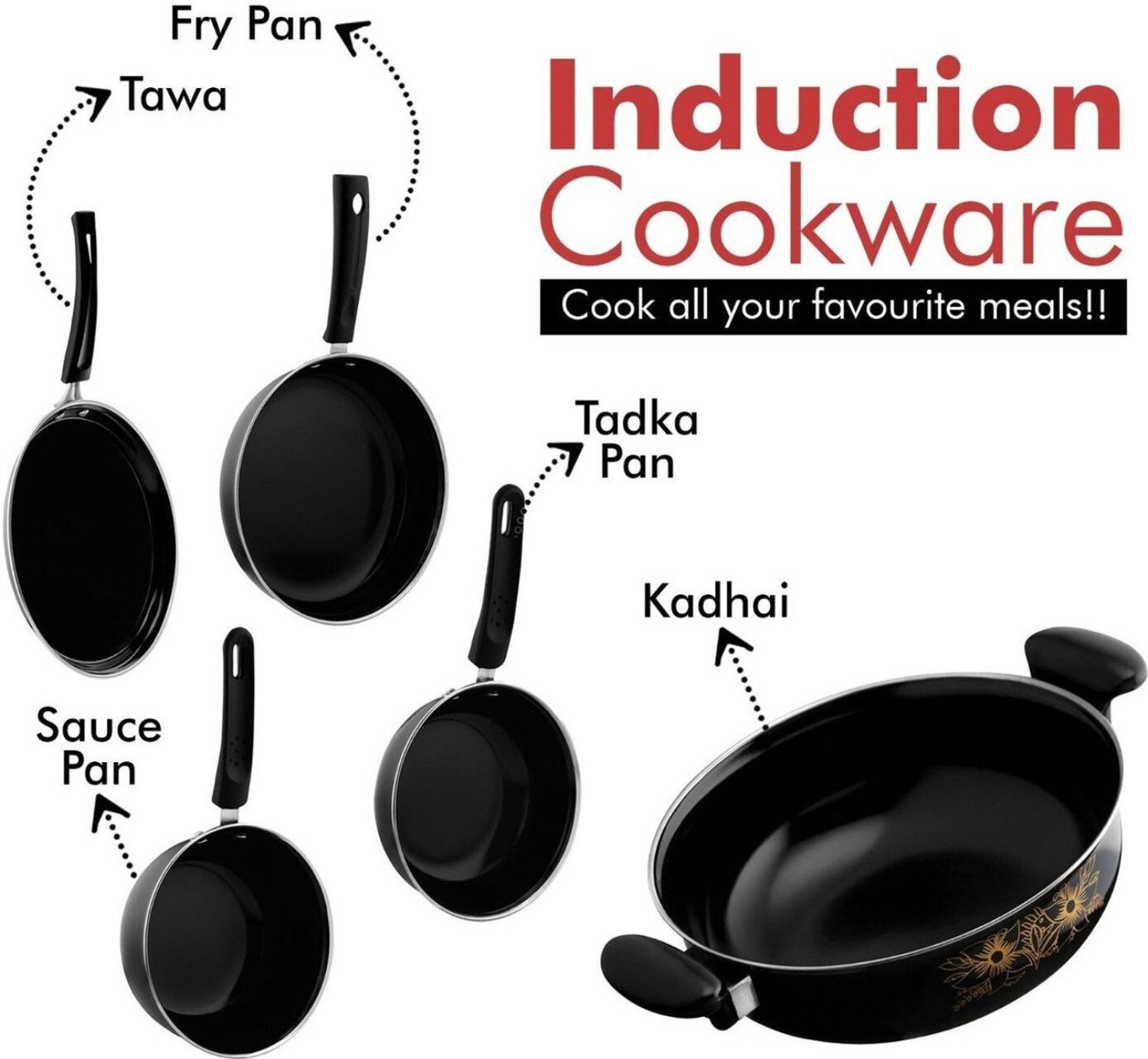 Image of Jainpet Fry Pan 22 cm diameter 5 L capacity