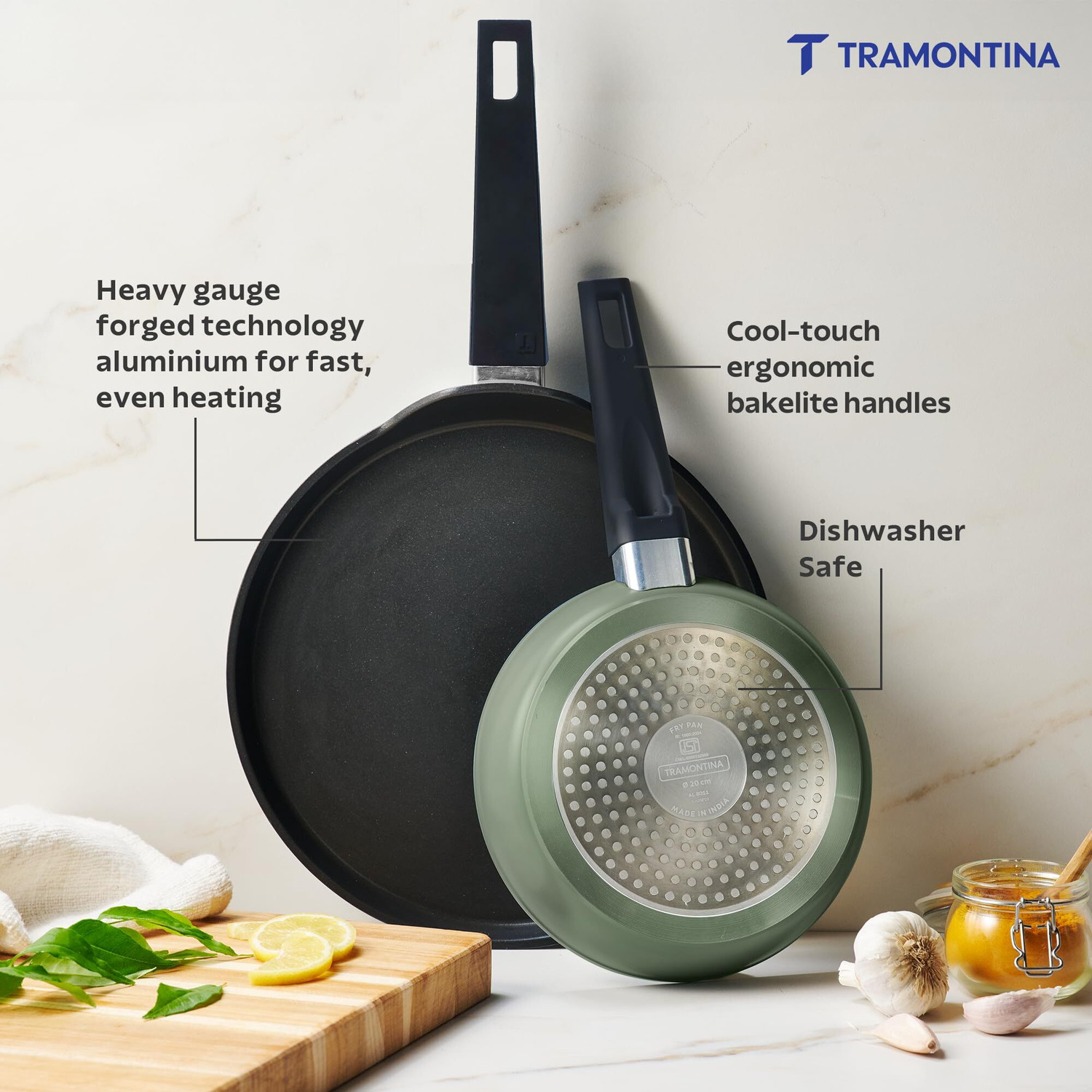 Image of Tramontina Induction Bottom Non-Stick Coated Cookware Set