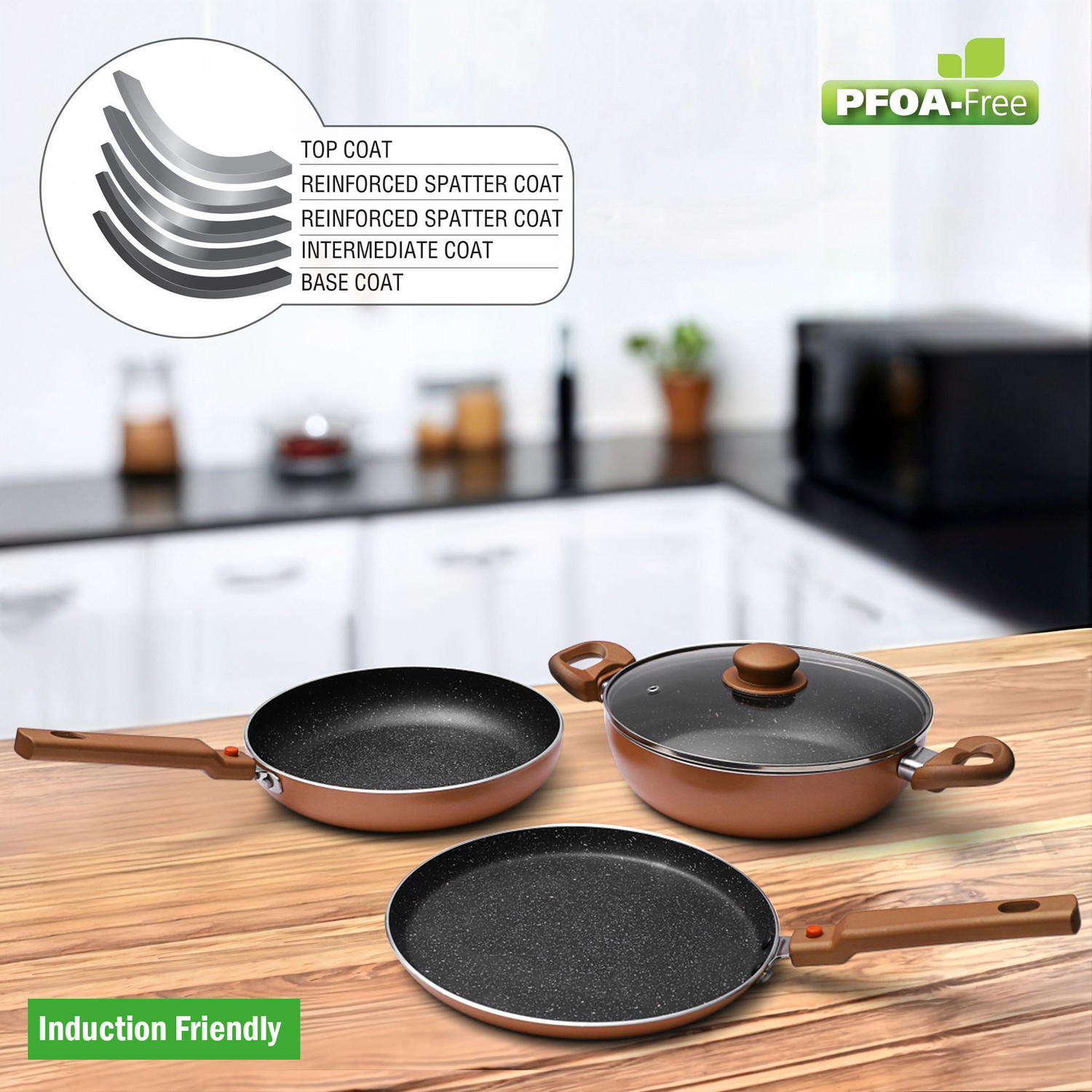 Image of Prestige Festival Pack - Build Your Kitchen Induction Bottom Non-Stick Coated Cookware Set