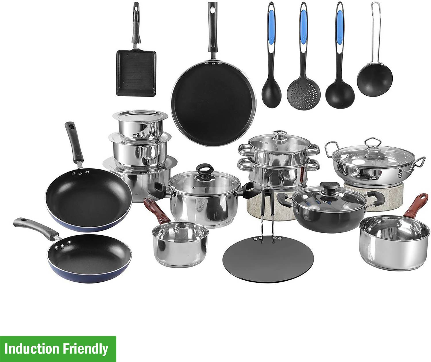 VINOD 25 Pcs Stainless Steel Cookware Set - Image 1