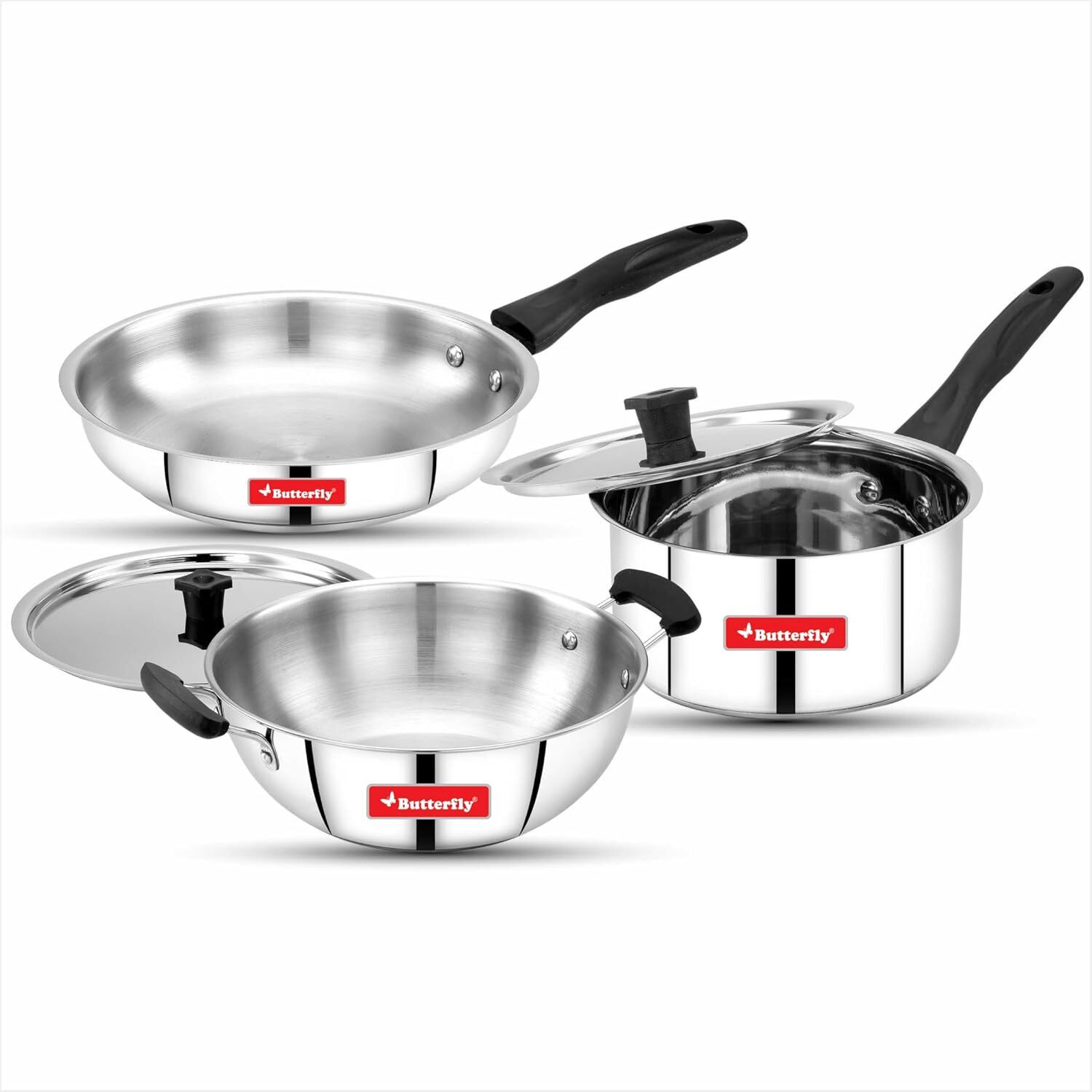 Image of Butterfly Classic 5 Pcs Set Induction Bottom Cookware Set