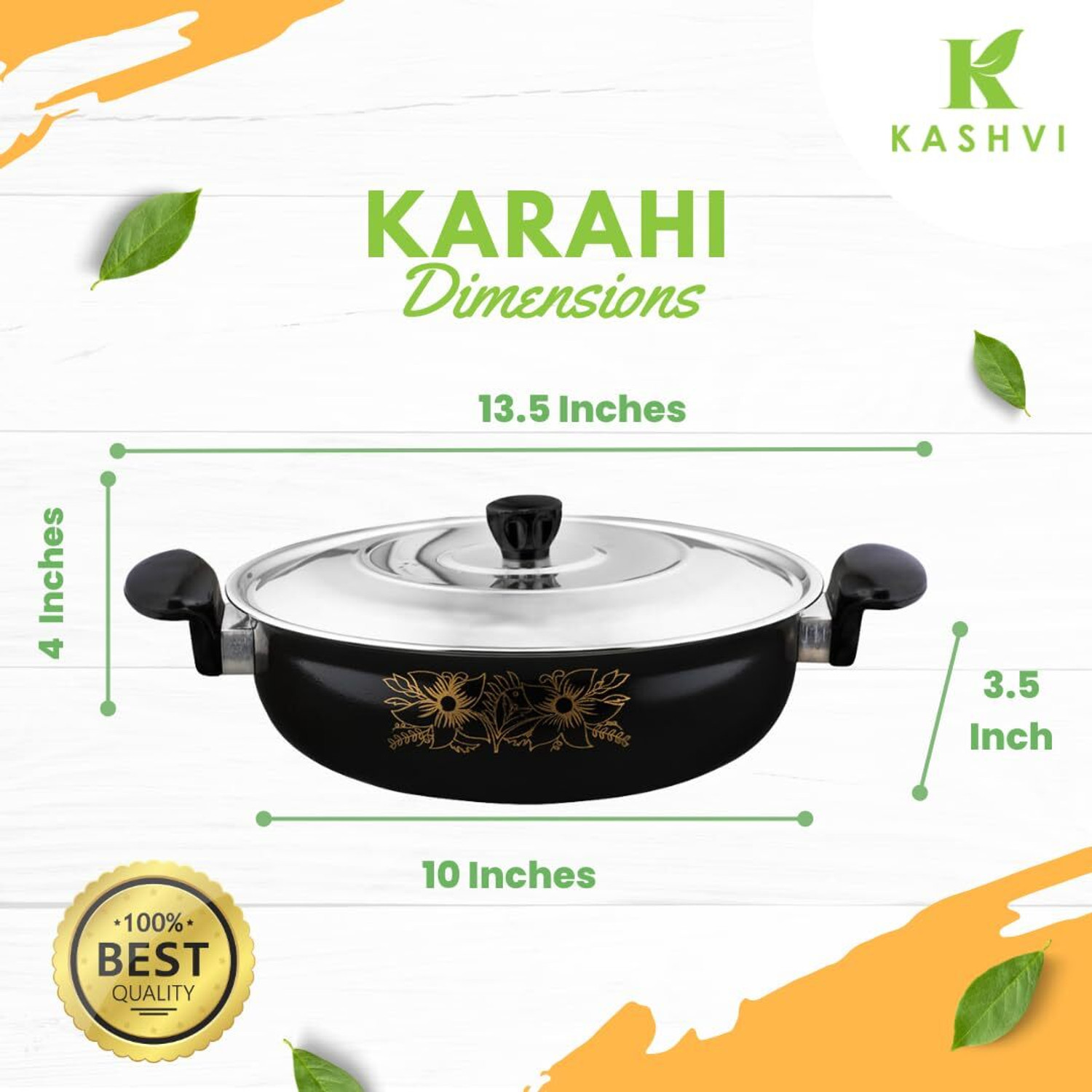 Image of cookpro 6Pcs Kitchen Cookware Combo for Home, Restaurant, Dhaba Induction Bottom Coated Induction Bottom Non-Stick Coated Cookware Set