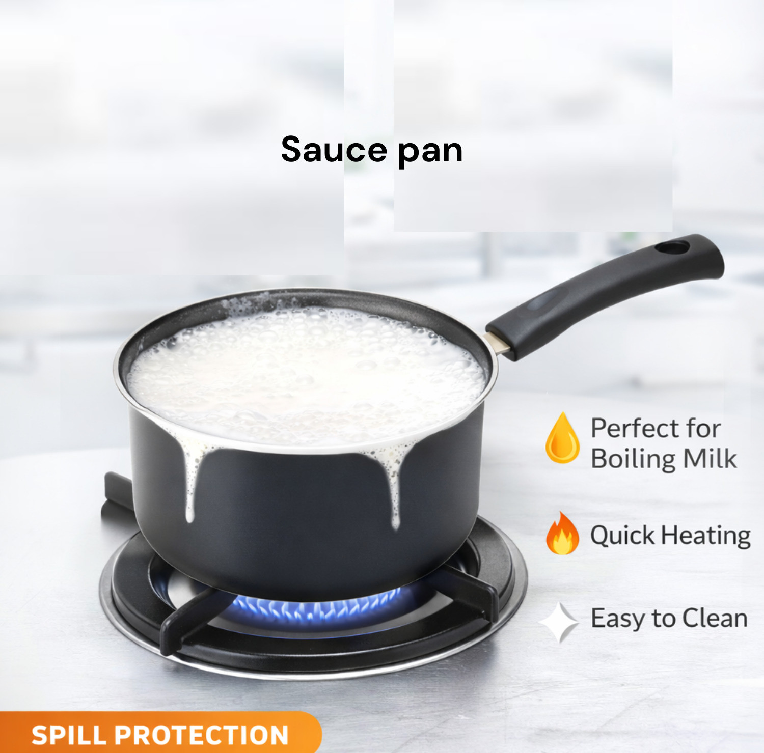 Image of cookpro Kitchen Cookware Kadhai with lid or Saucepan Combo Induction Bottom Non-Stick Coated Cookware Set