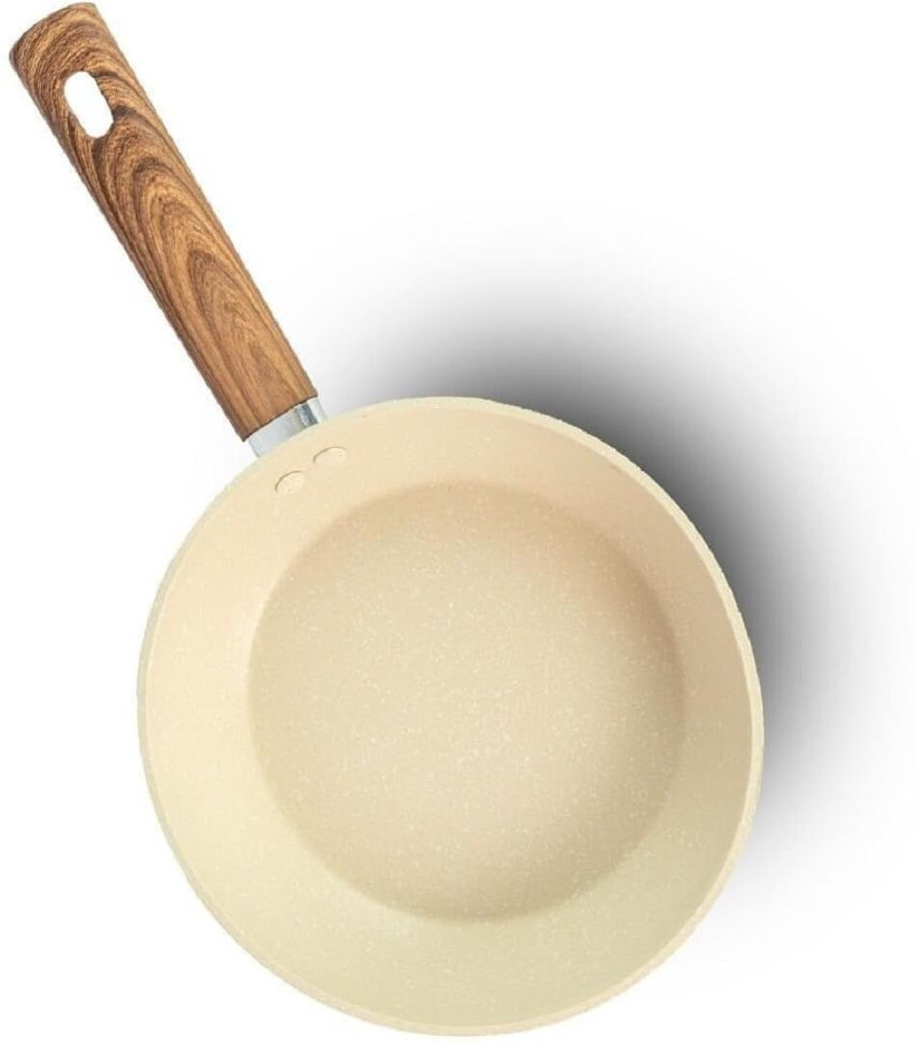 Image of VICHAXAN Frying Pan Coating Pan | Omlette Egg Pan with Handle | Granite Kadhai pan | Induction Bottom Non-Stick Coated Cookware Set
