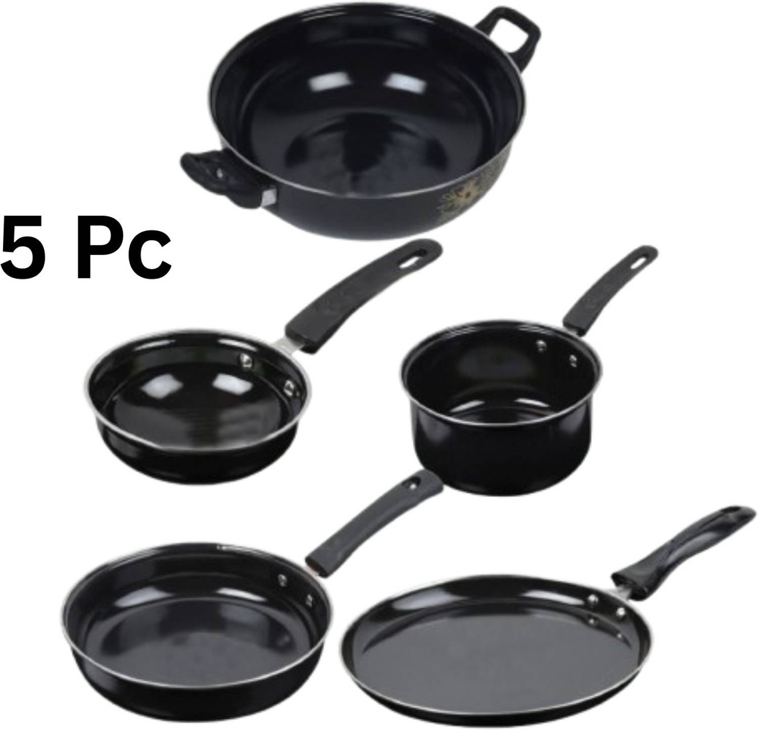 cookpro Induction Bottom Non-Stick Coated Cookware Set (Cast Iron