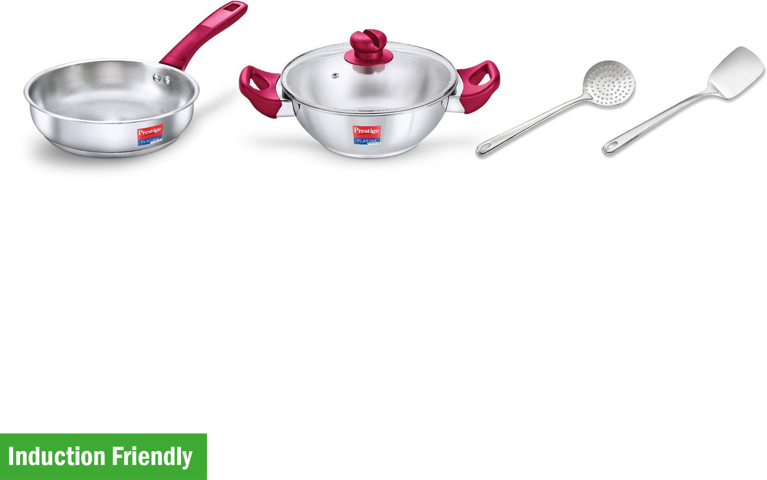 Image of Prestige Platina Popular Induction Bottom Cookware Set