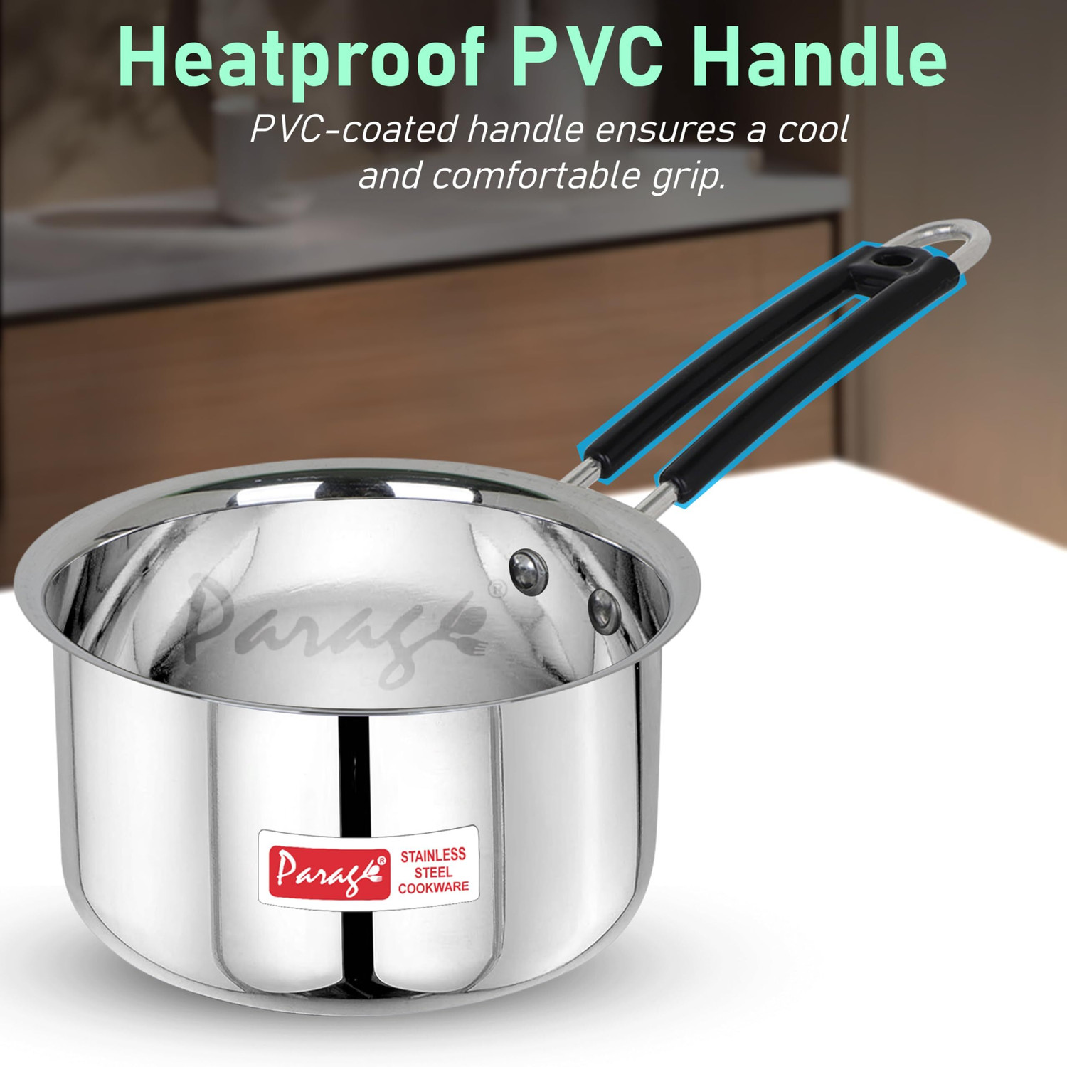 Image of Parage Parage Stainless Steel Sauce Pan Set 2 Pcs 1L & 1.25L Induction Compatible Cookware Set