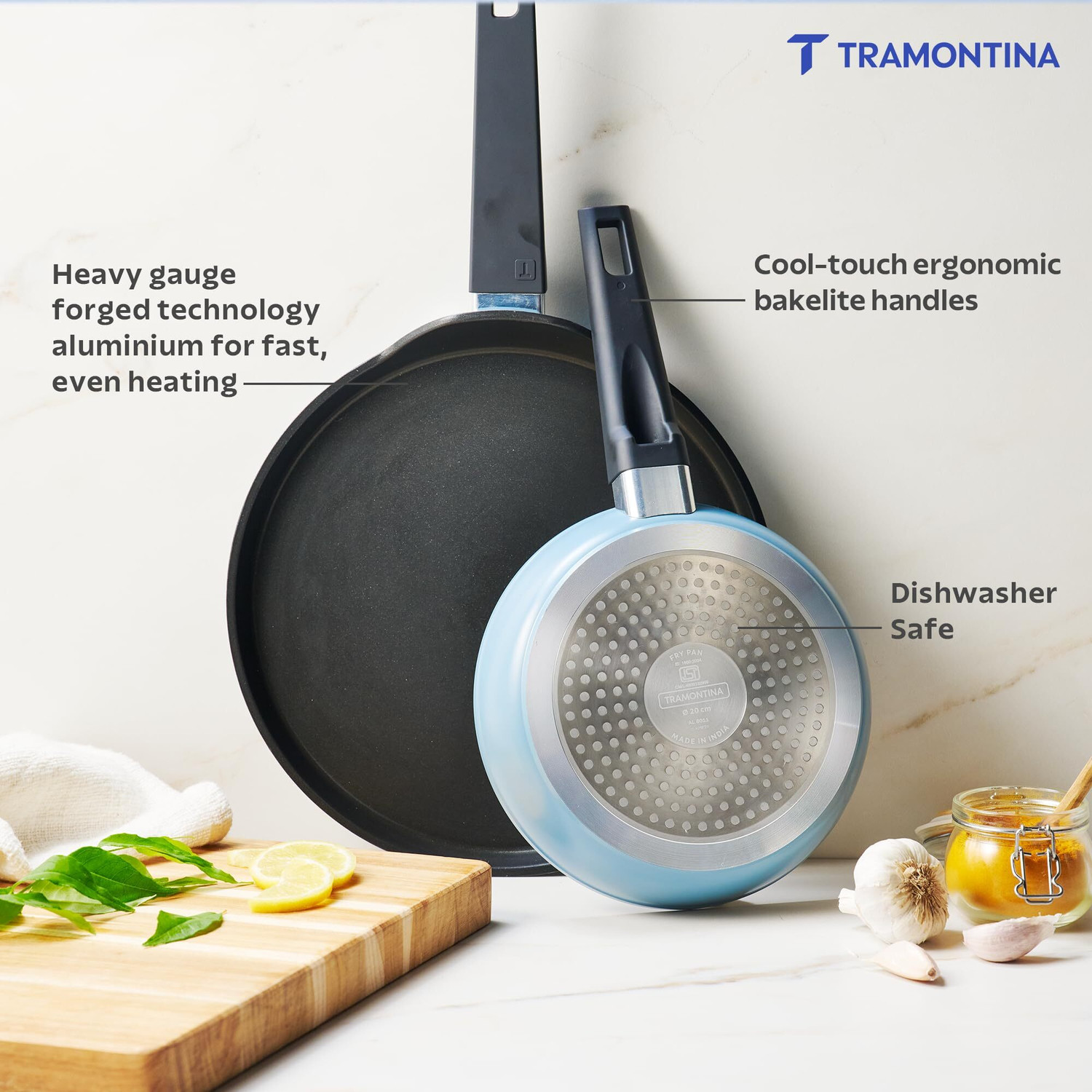 Image of Tramontina Induction Bottom Non-Stick Coated Cookware Set