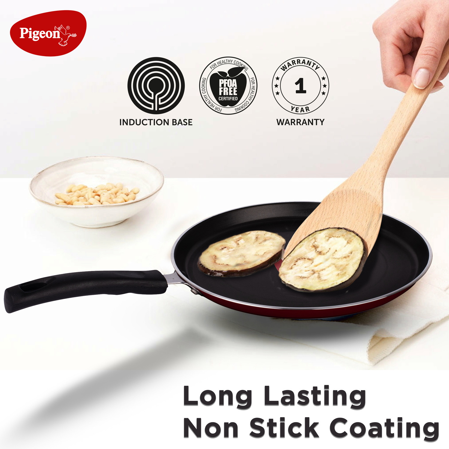 Image of Pigeon Induction Bottom Non-Stick Coated Cookware Set