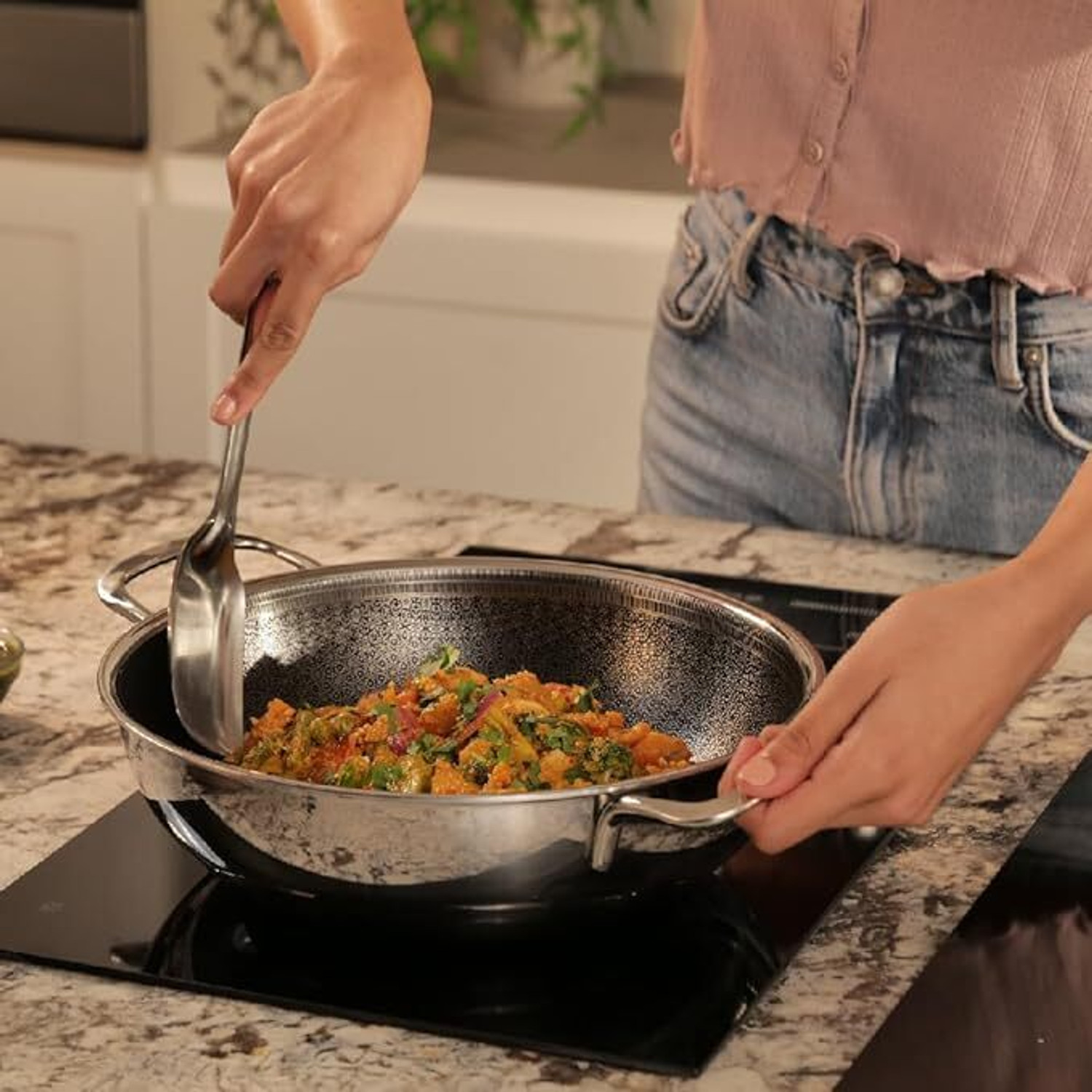 Image of jsl Induction Bottom Non-Stick Coated Cookware Set