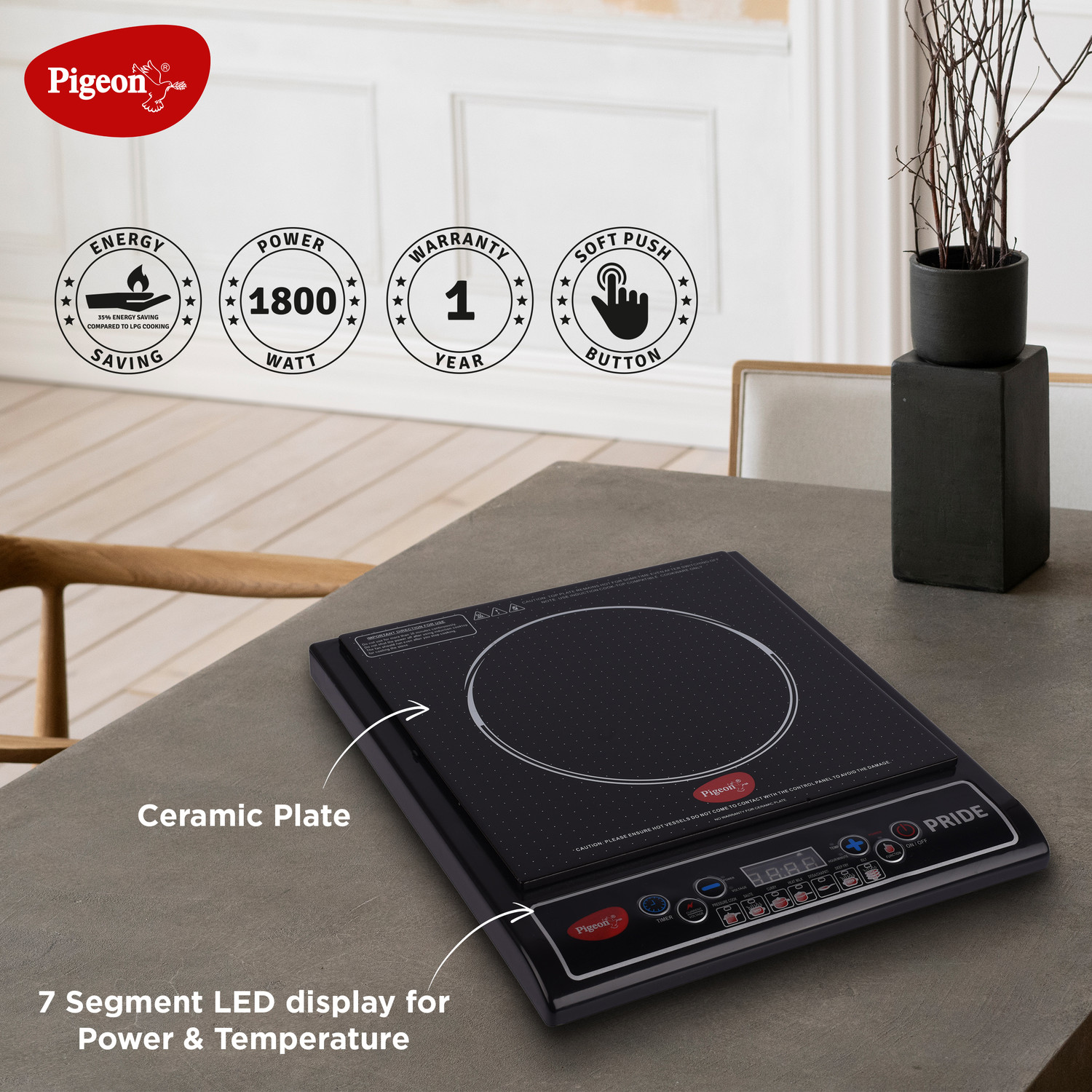 Image of Pigeon Induction Bottom Non-Stick Coated Cookware Set