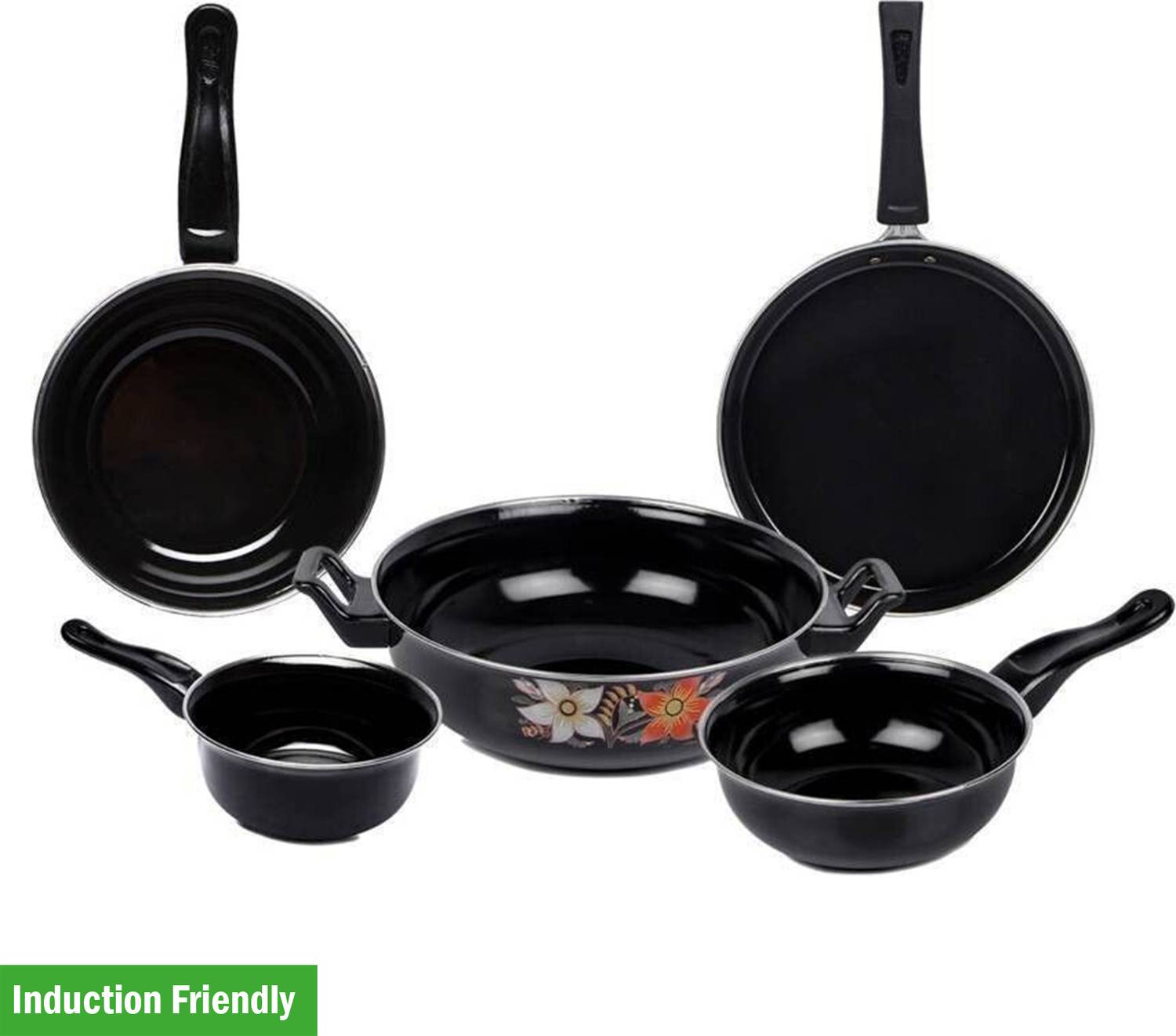 MY STORE Luxar Induction Bottom Non-Stick Coated Cookware Set