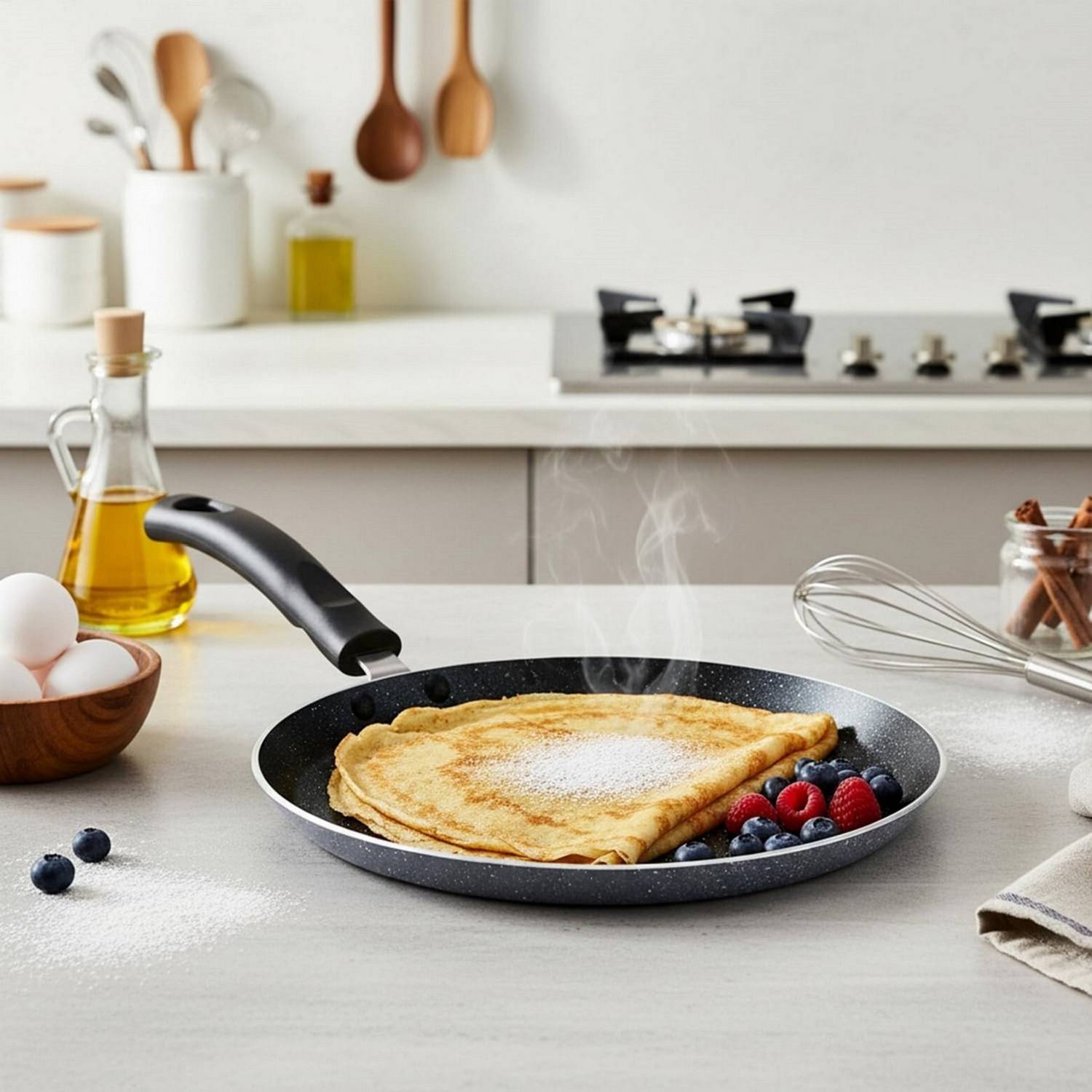 NARV Professional Kitchen Flat pan for Dosa Chapati Cooking Tawa 27.5 cm diameter — Tawa & Griddles