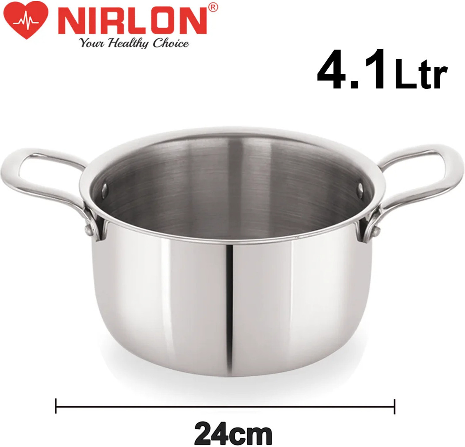 Image of NIRLON Plus Triply Stainless Steel Cookware Combo Set Induction Bottom Cookware Set