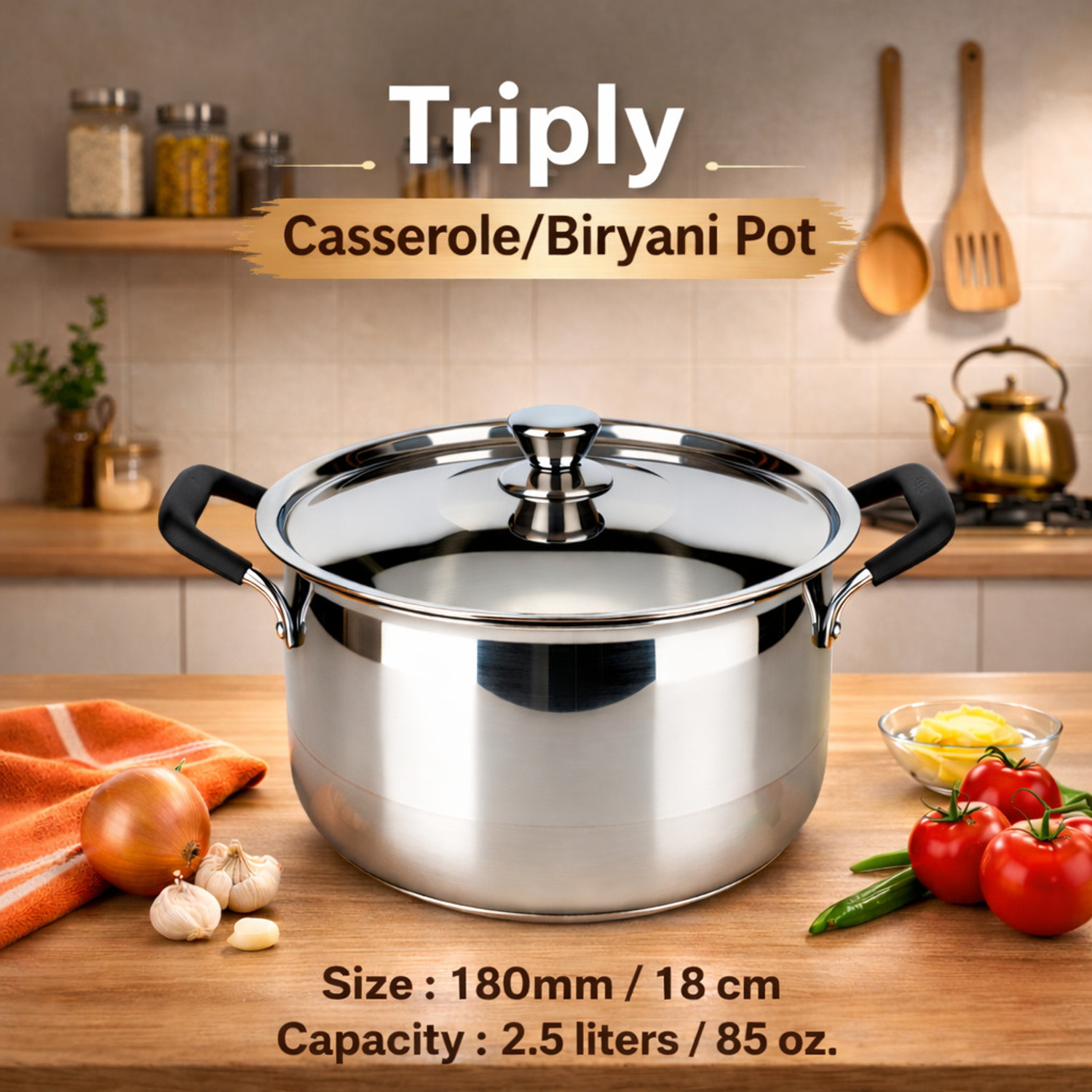 Image of GALAXY COOKWARE CASSEROLE 180mm Induction Bottom Cookware Set