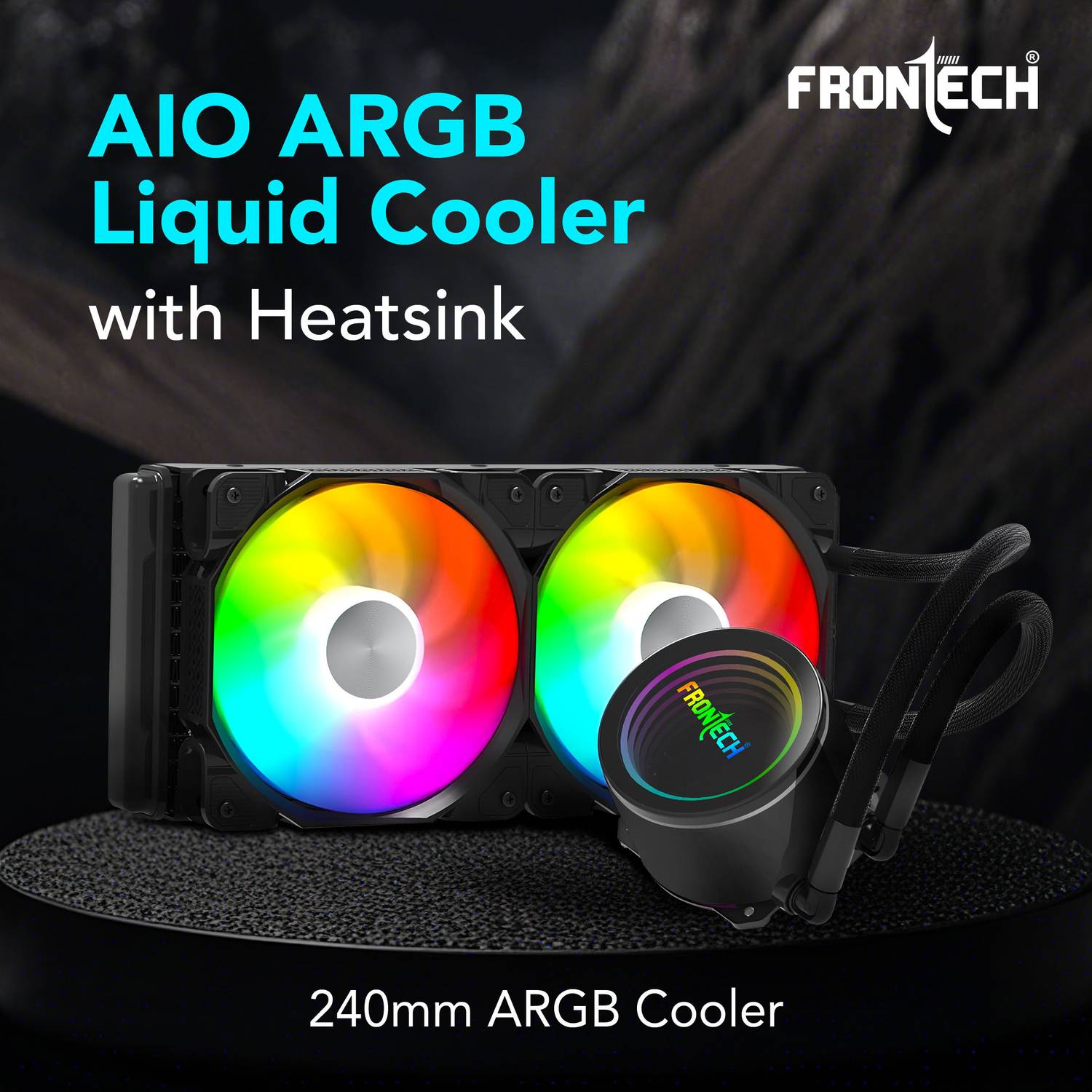 Frontech AIO CPU Cooler for Intel LGA 1700/1200 & AMD AM4/AM5 - Image 2
