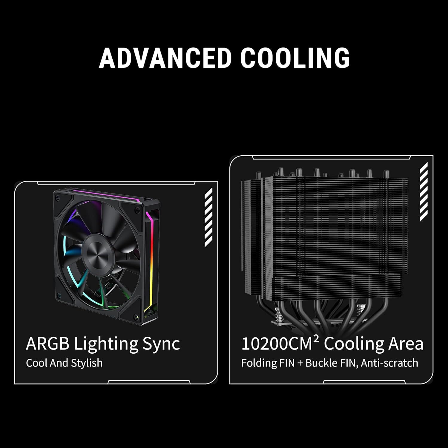 Image of Ant Esports V8 Digital Fan with Heat Sinks & Pipes Cabinet Cooler