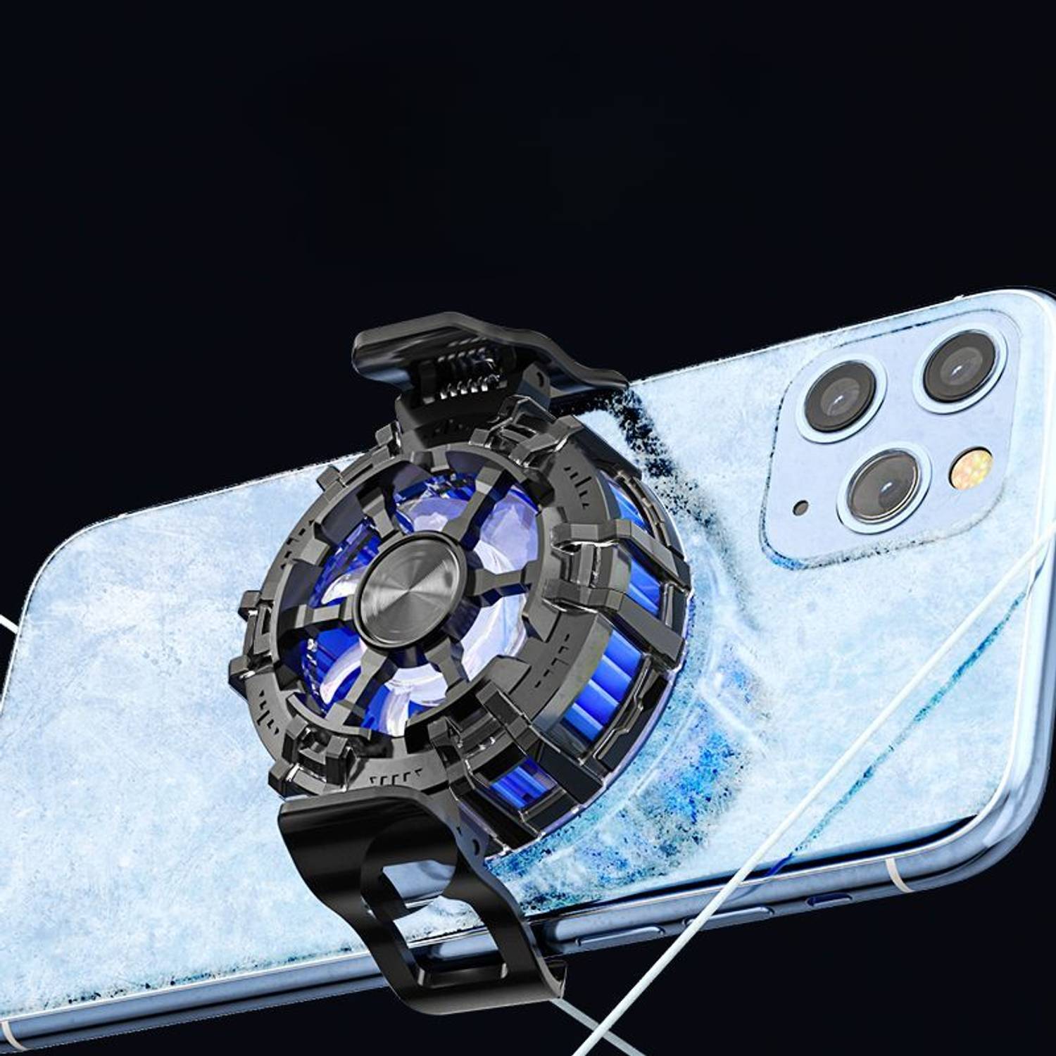 xavion Mobile Phone Gaming Fan Cooler Black - Image 2