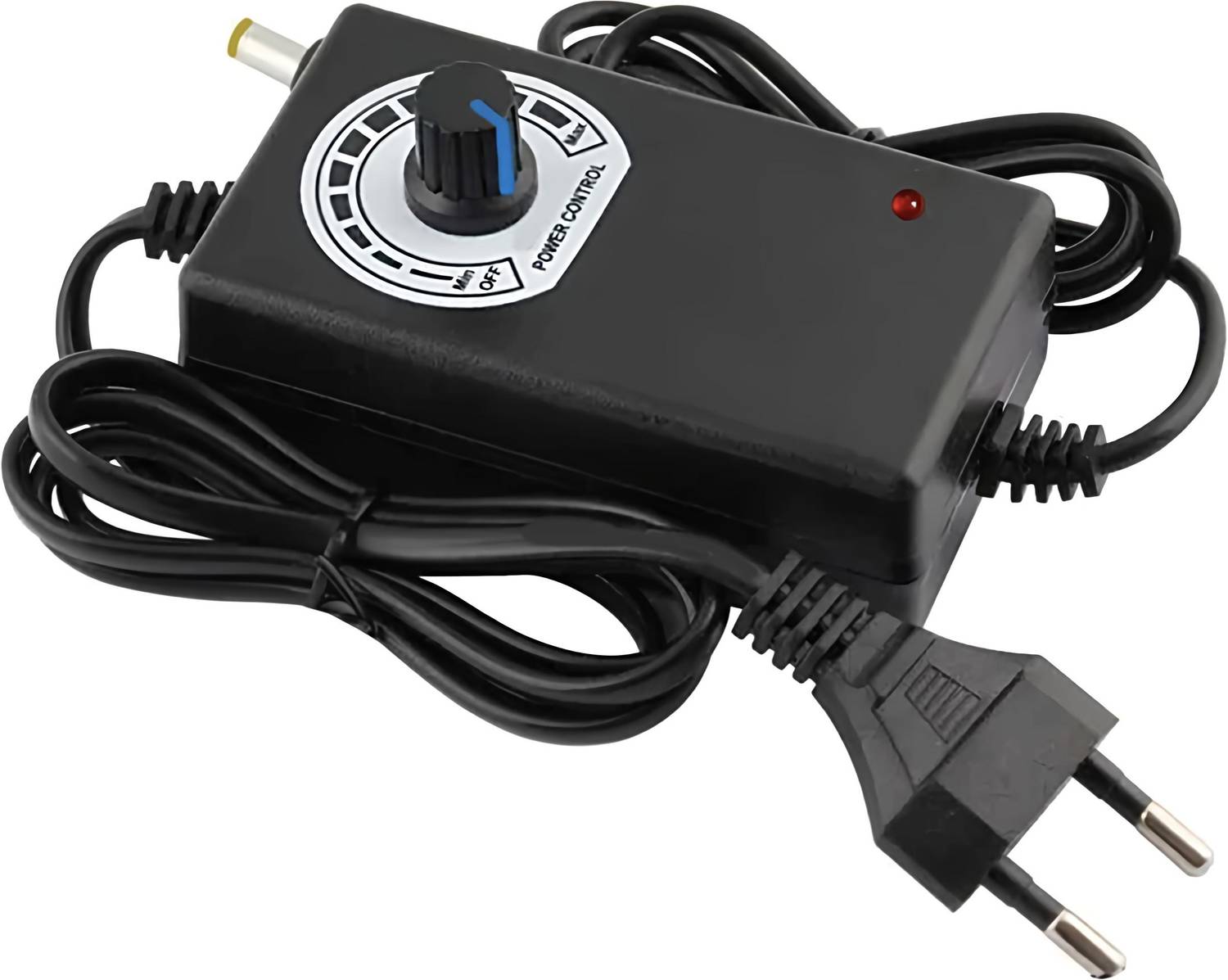ADA2Z Adjustable DC Fan Speed Controller 12V 3AMP Regulator Knob | 5.5x2.1mm Jack Cooling Fan All in one Cooler