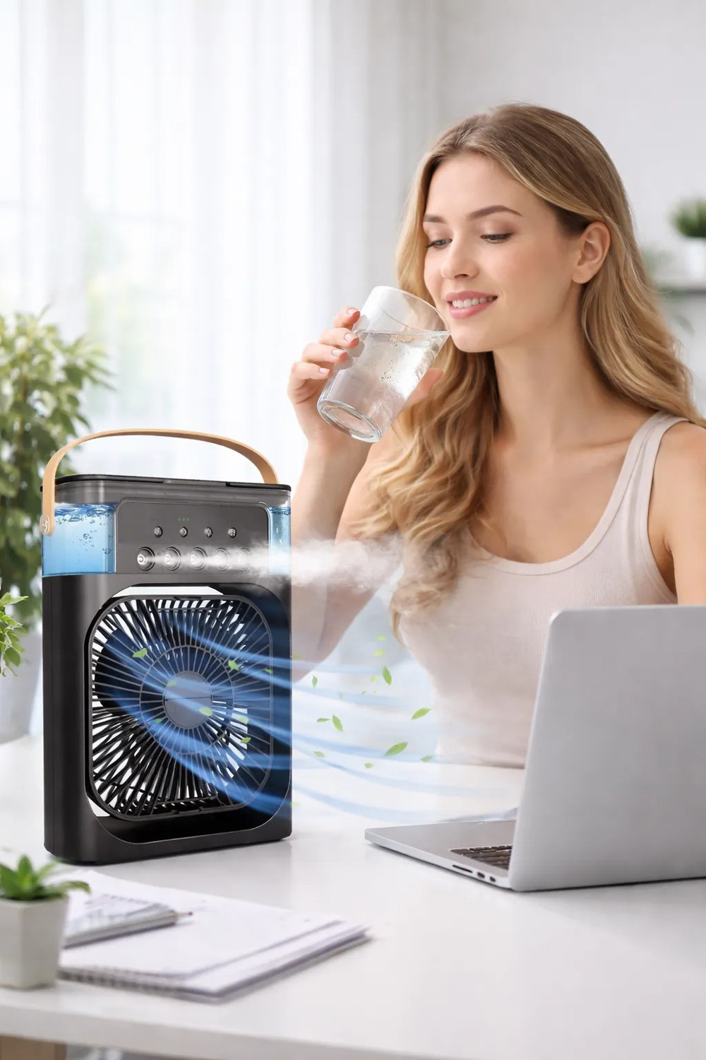Image of APNA STORE MD-USB-Cooler Mint /Blk196 Cooling Fan Laptop Cooler