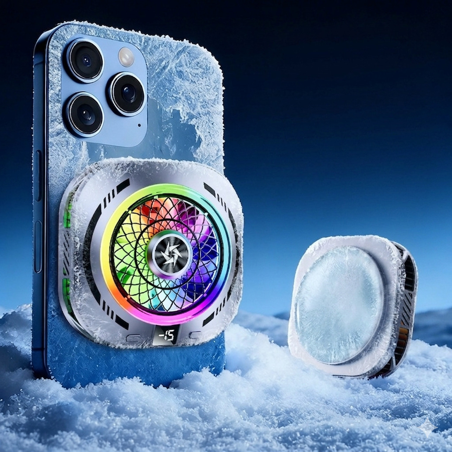 Image of MILLENNIUM TECHNOLOGY Mobile Phone Gaming Fan X76 Cooling Fan Cabinet Cooler