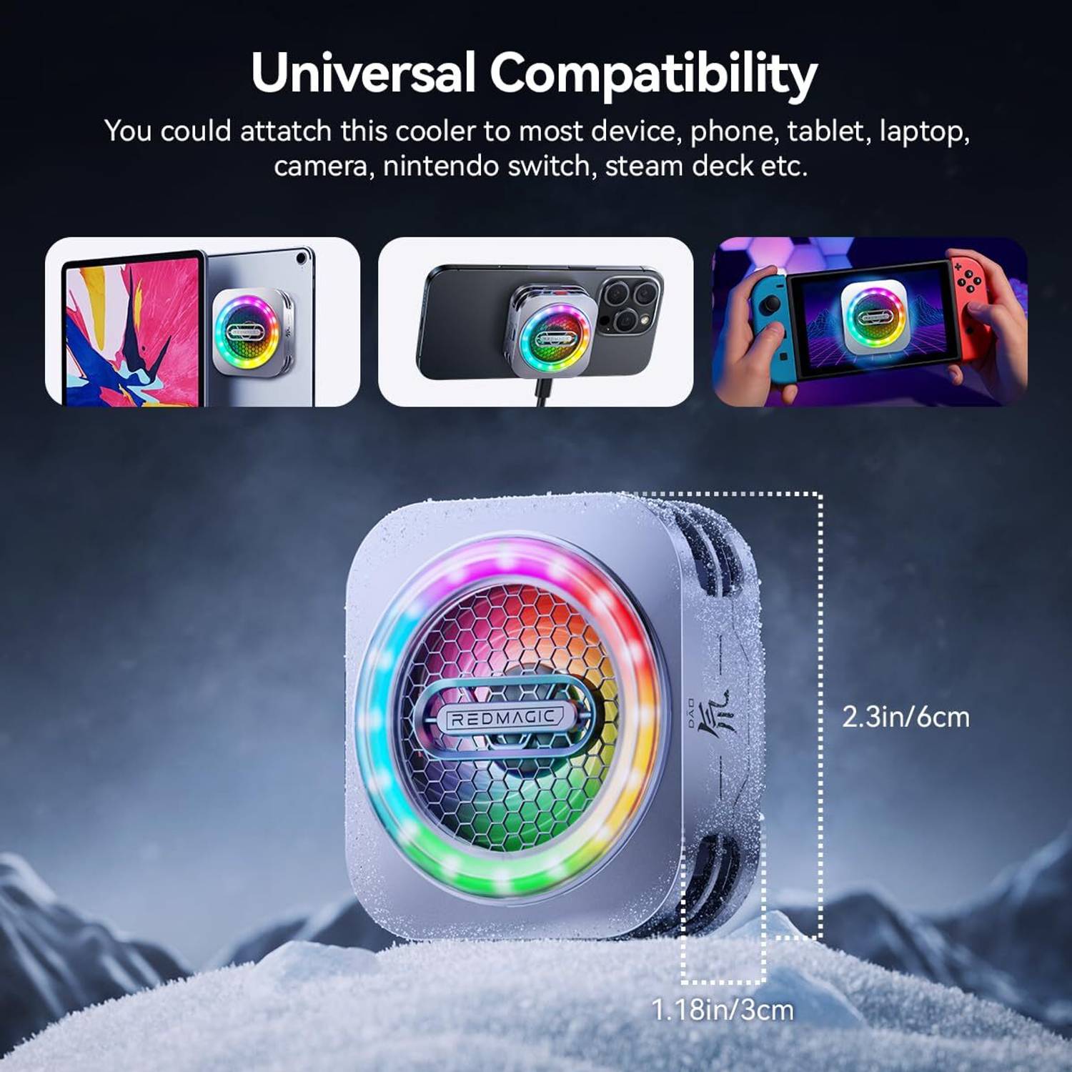Cubonic X Red Magic 06 Pro 30W Mobile Cooling Turbo RGB Goper App - Image 2