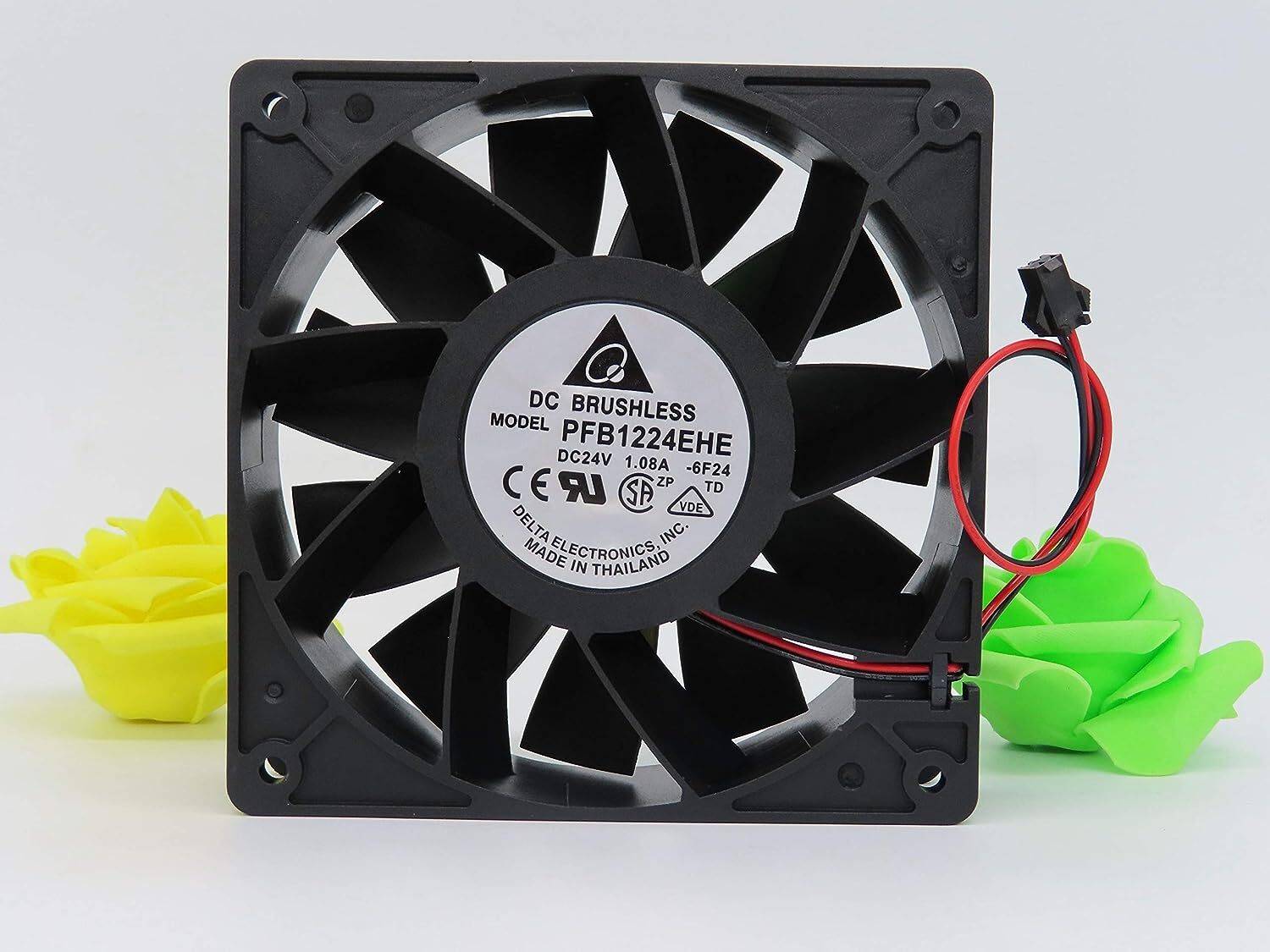 Ventola Di Raffreddamento Delta EFB1224SHE-T8SB 24V 0,66A 12038: Per Inverter E Apparecchiature Elettroniche