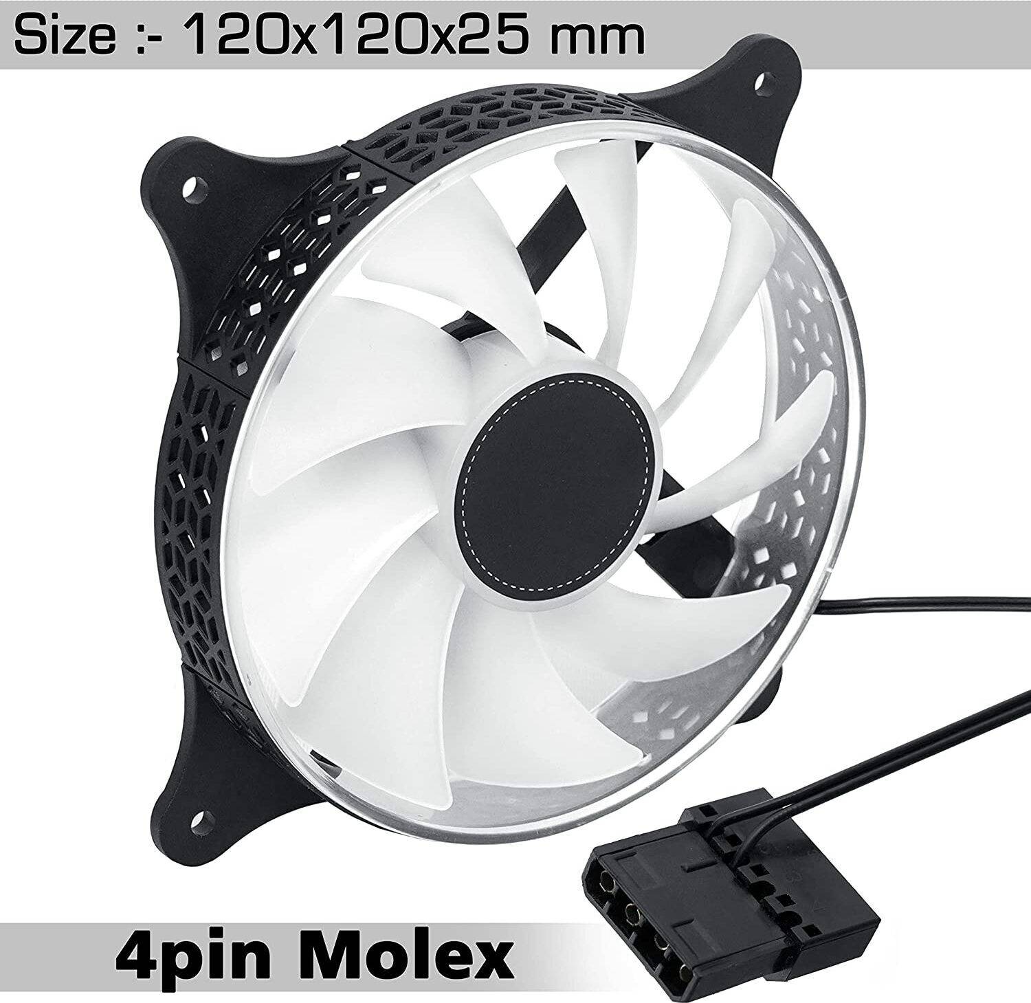 STORITE 3 Pack 120mm CPU Fans Pack of 120 - Image 2