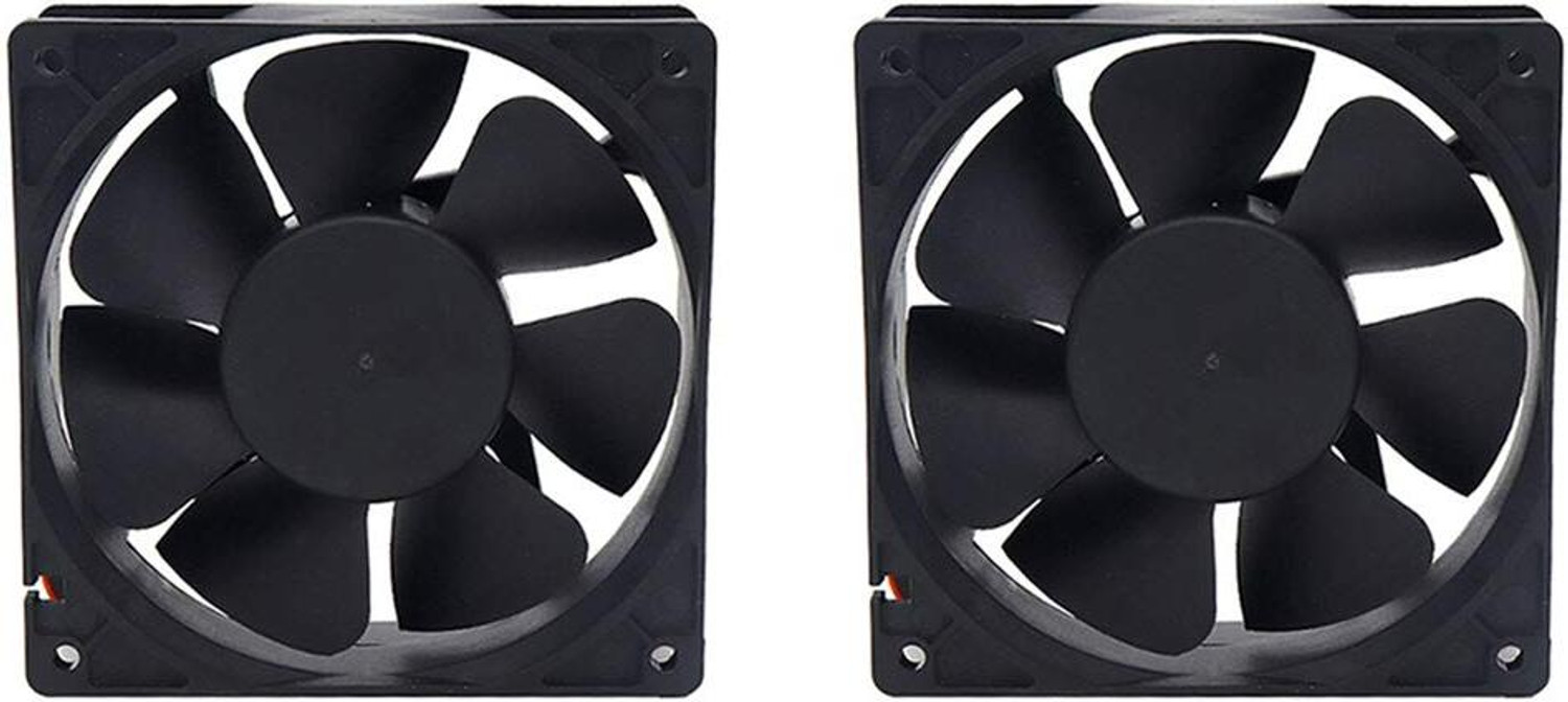 Image of Electrobot 80mm 12V DC Cooling Fan Pack of 2 Cooling Fan Cabinet Cooler