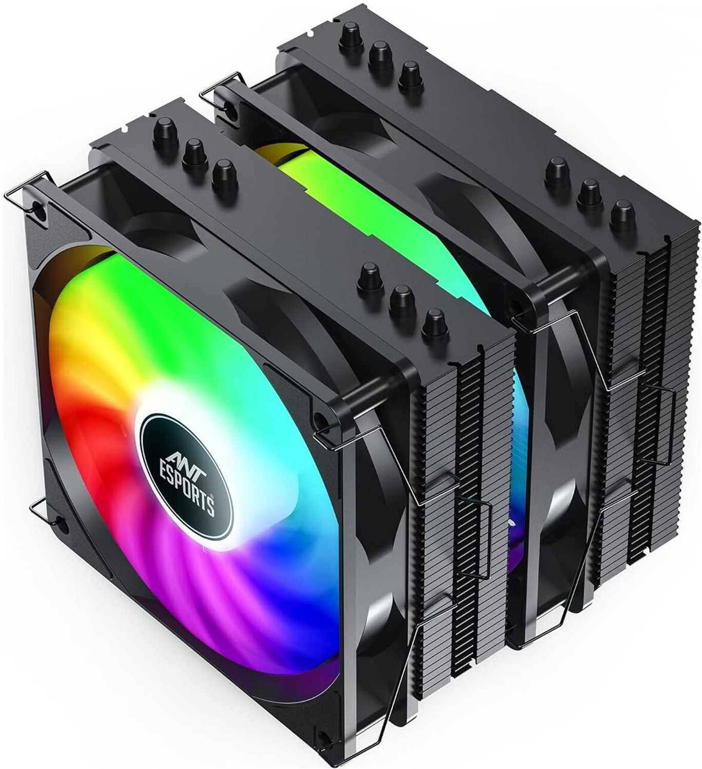 Image of Ant Esports ICE C621 CPU Fan with ARGB LED PWM Dual Fan CPU Cooling Fan Cabinet Cooler