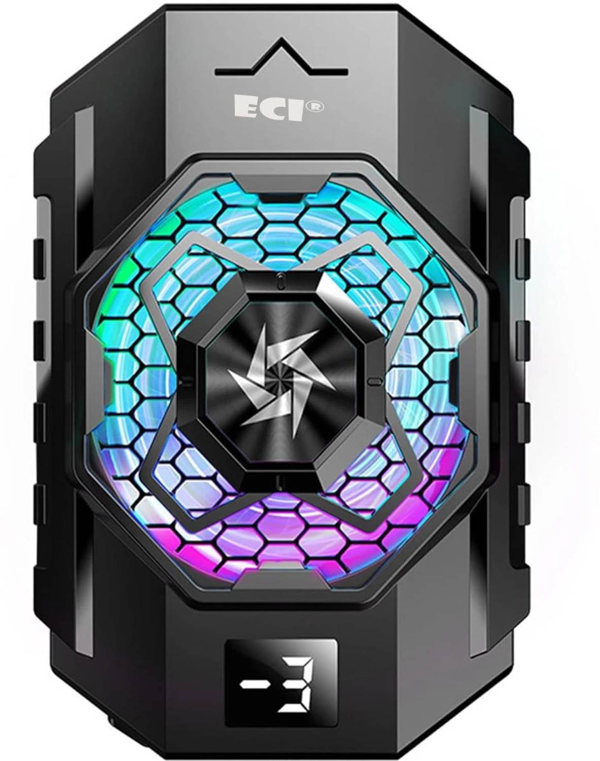 Eci SL-31 Mobile Cooling Fan with LED Temperature Display, 2 Cooling Modes Ergonomic Cooling Pad with Adjustable Height