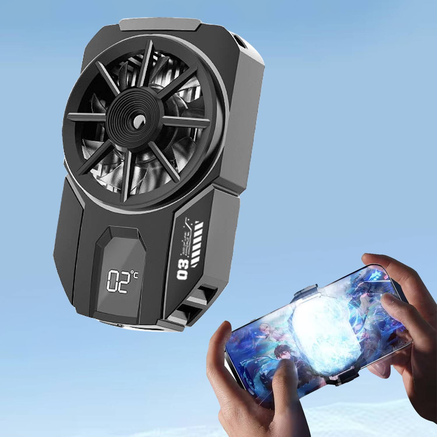 MOBIZAC Mobile Phone Gaming Cooler Fan Ergonomic Cooling Pad