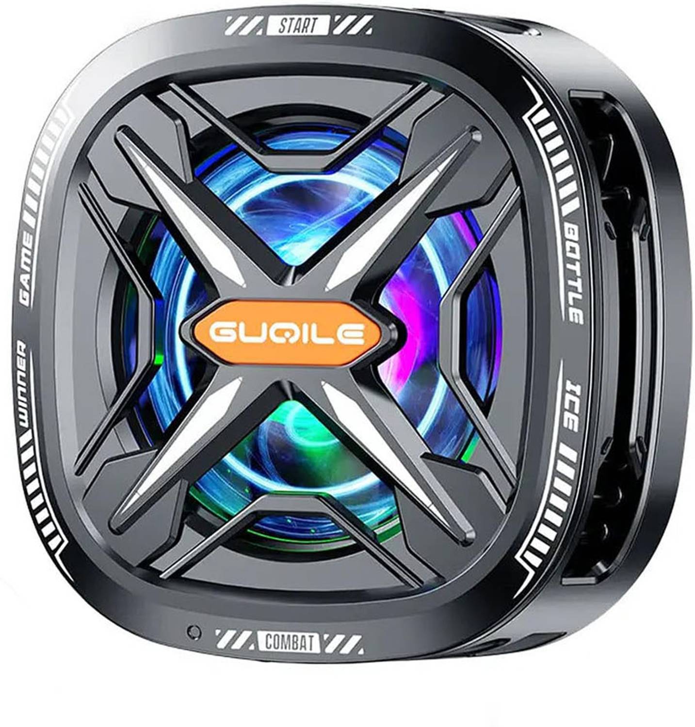 RECTITUDE Universal Mobile Cooling Fan Semiconductor Phone Cooler RGB LED 1 Fan Ergonomic Cooling Pad