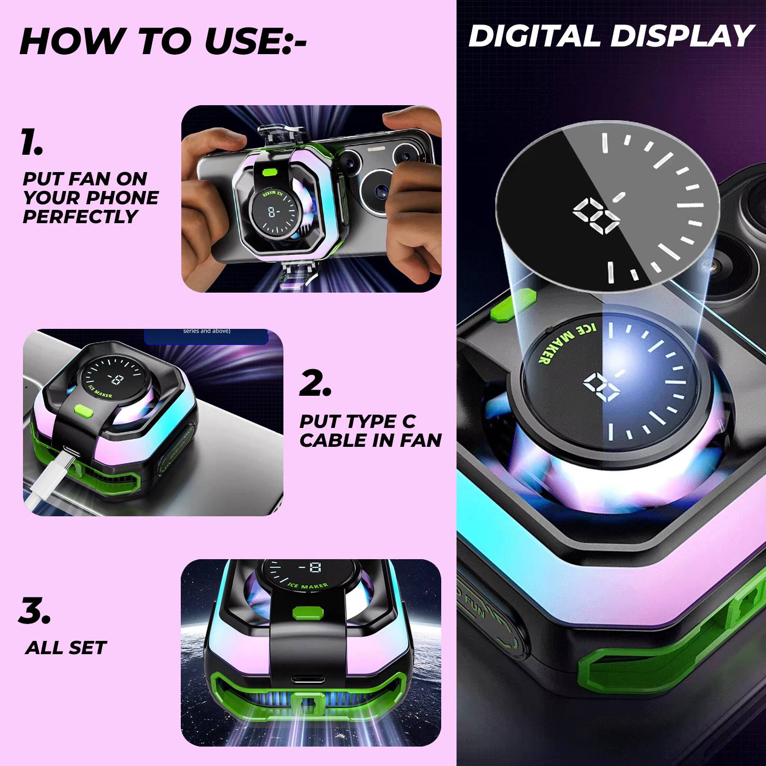 MOBIZAC Portable Magnetic Gaming Cooler for Smartphones - Image 4