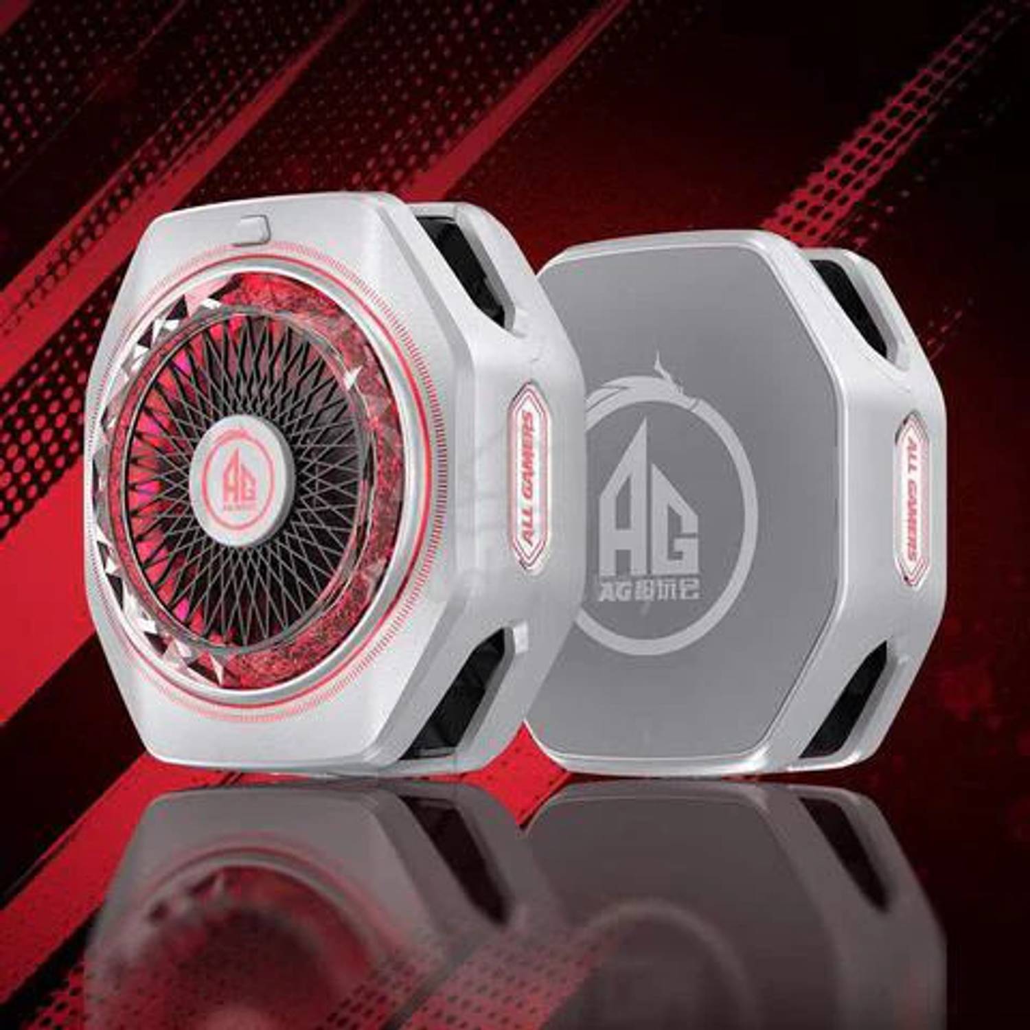 Cubonic X Black Shark FunCooler 5 Pro Special ALL GAMER {AG} Edition 1 Fan Ergonomic Cooling Pad with Adjustable Height