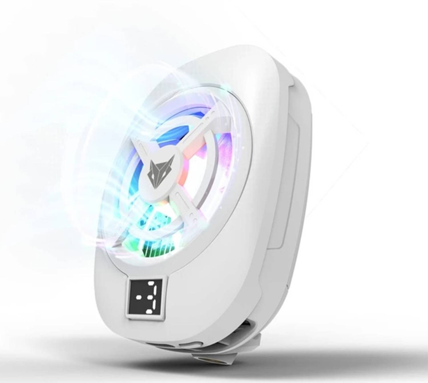 ARYAROOTS Hailstone S RGB Mobile Cooler (for Android ,iOS, WHITE)) 1 Fan Cooling Pad