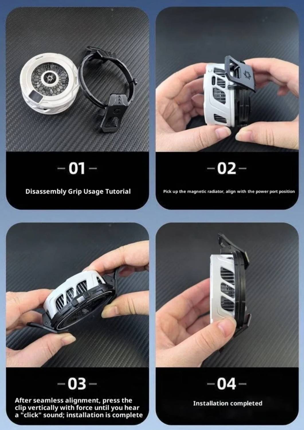 Alkine SL-25 RGB Gaming Phone Cooler - Image 4