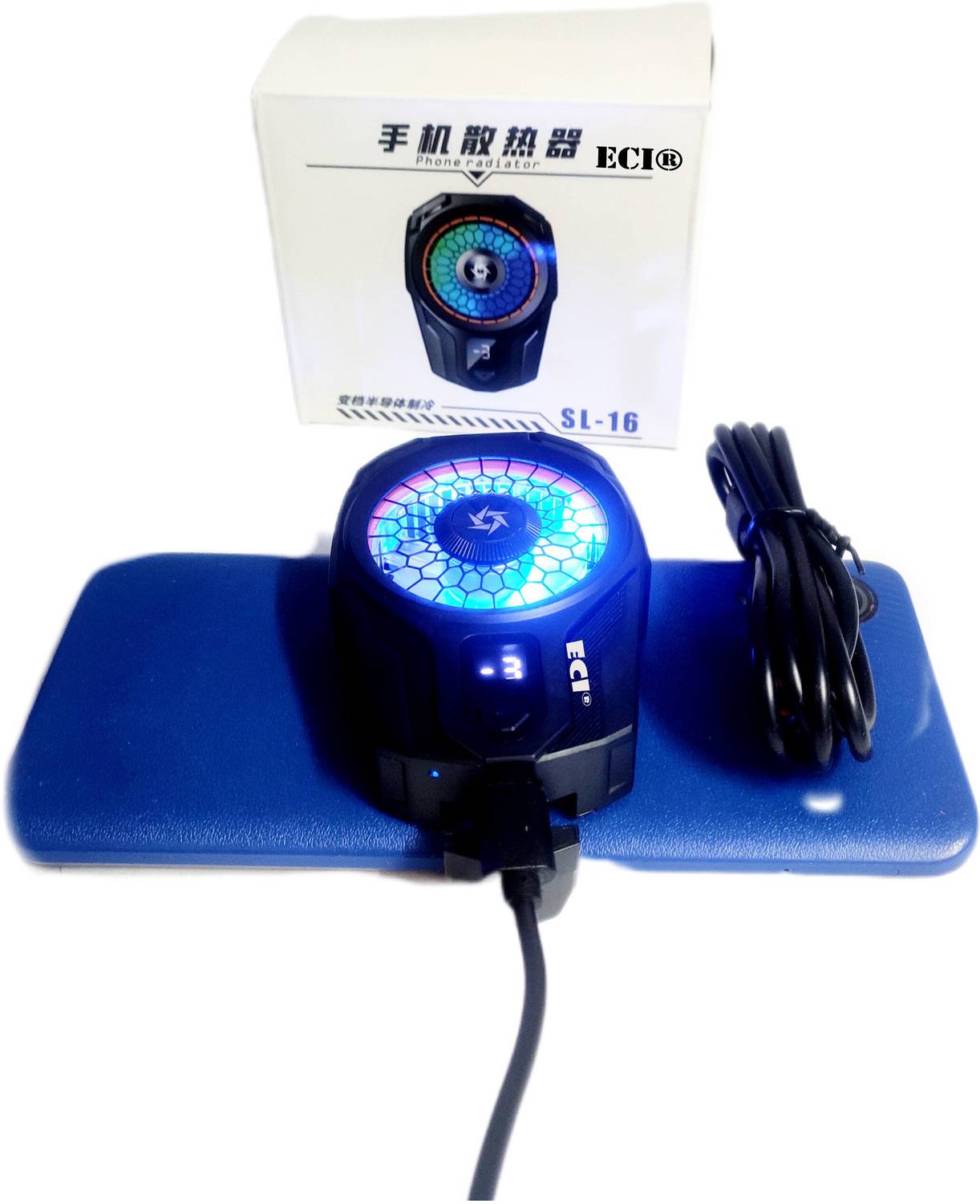 Eci SL-01 Mobile Phone Radiator Cooling mobile freezer 1 Fan Cooling Pad with Adjustable Height