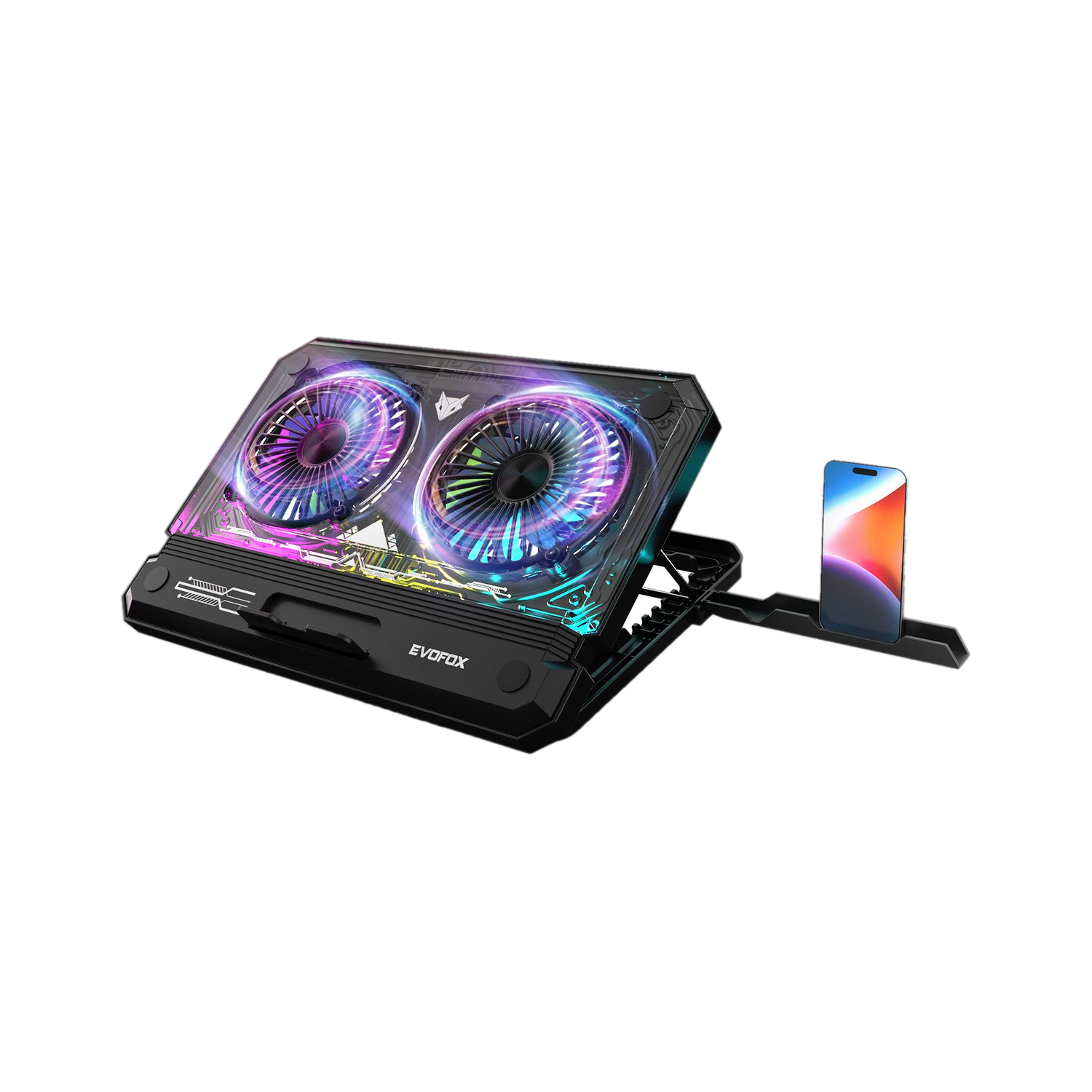 EVOFOX Blizzard 17 Inches with RGB 2 Fan Ergonomic Cooling Pad