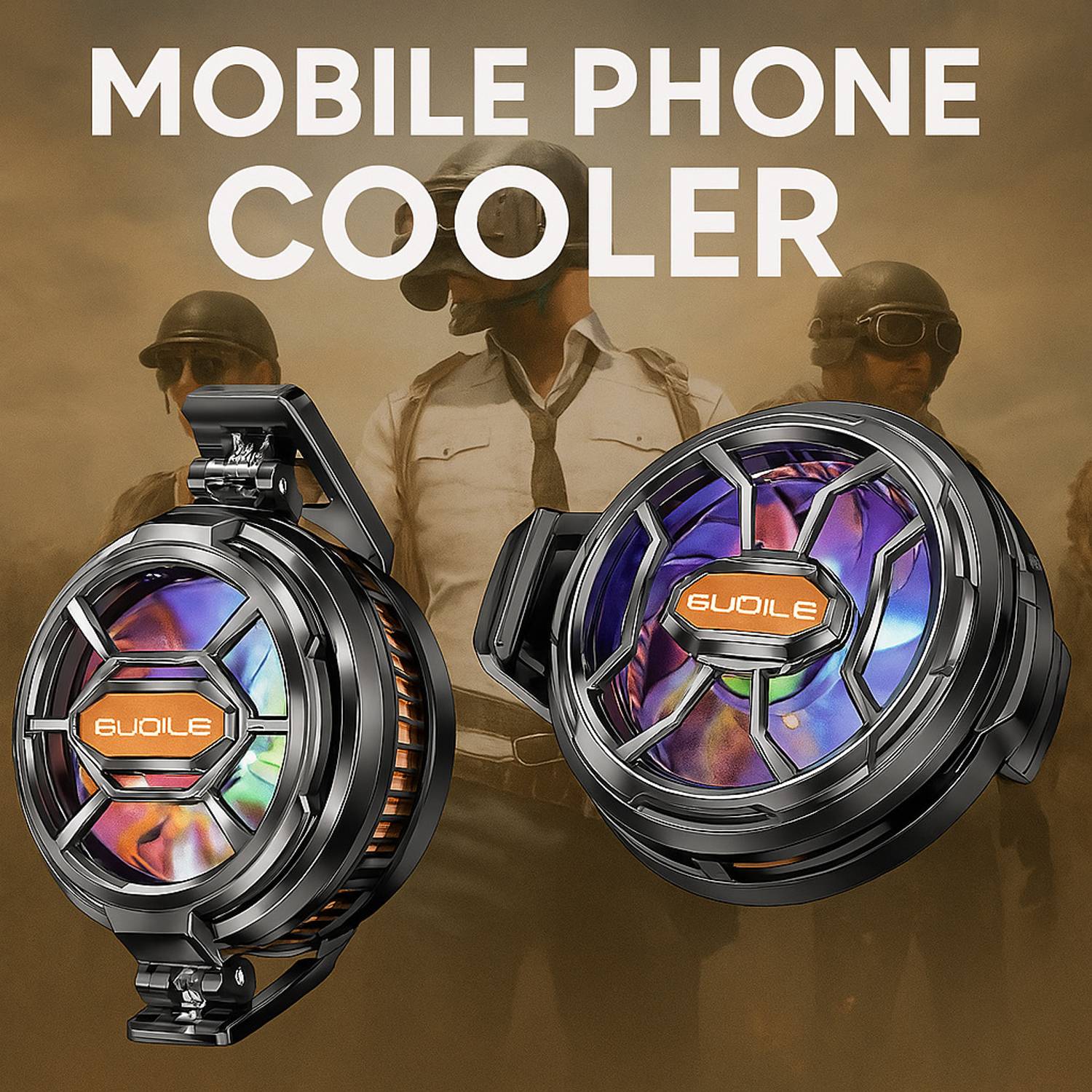 MOOZMOB FS03 Portable Radiator Cooler Fan Phone Heating Cooling Fan Ergonomic Cooling Pad