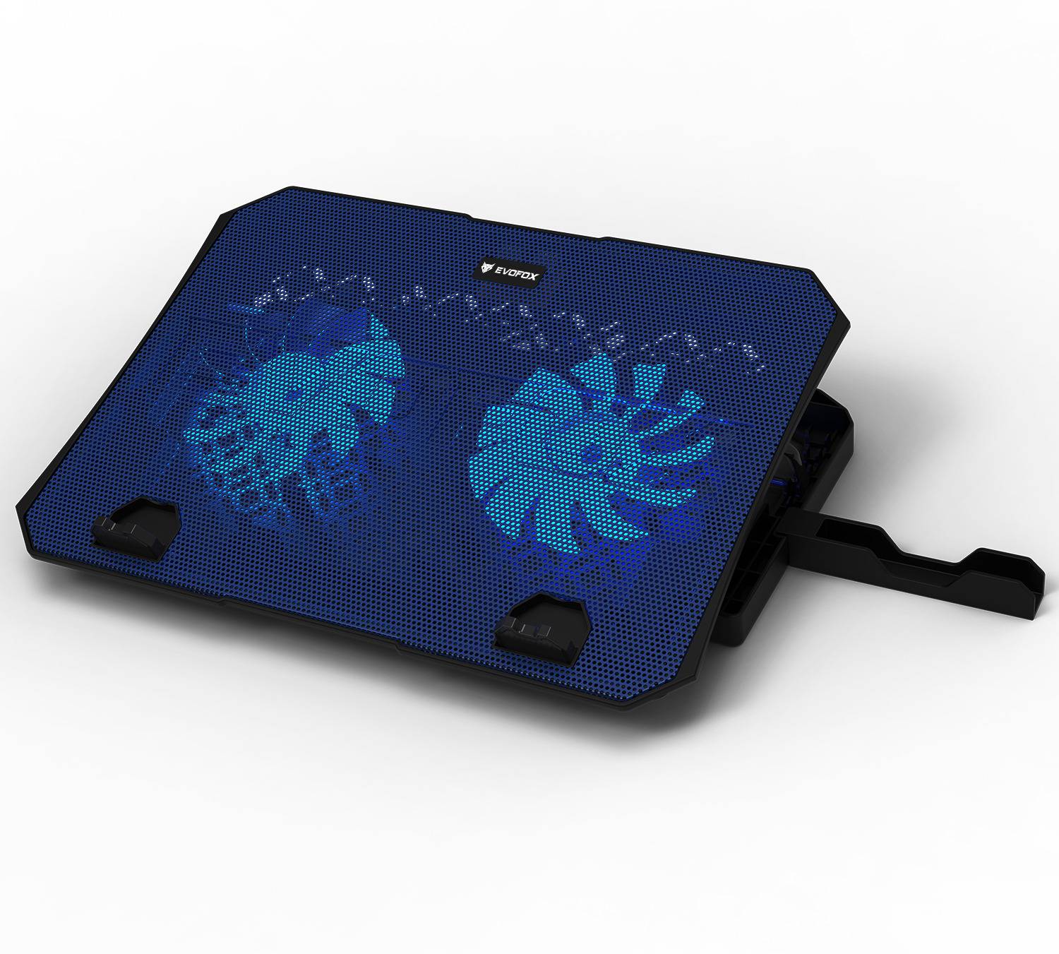EVOFOX Frost 15.6 inches with blue LED 2 Fan Ergonomic Cooling Pad with Adjustable Height