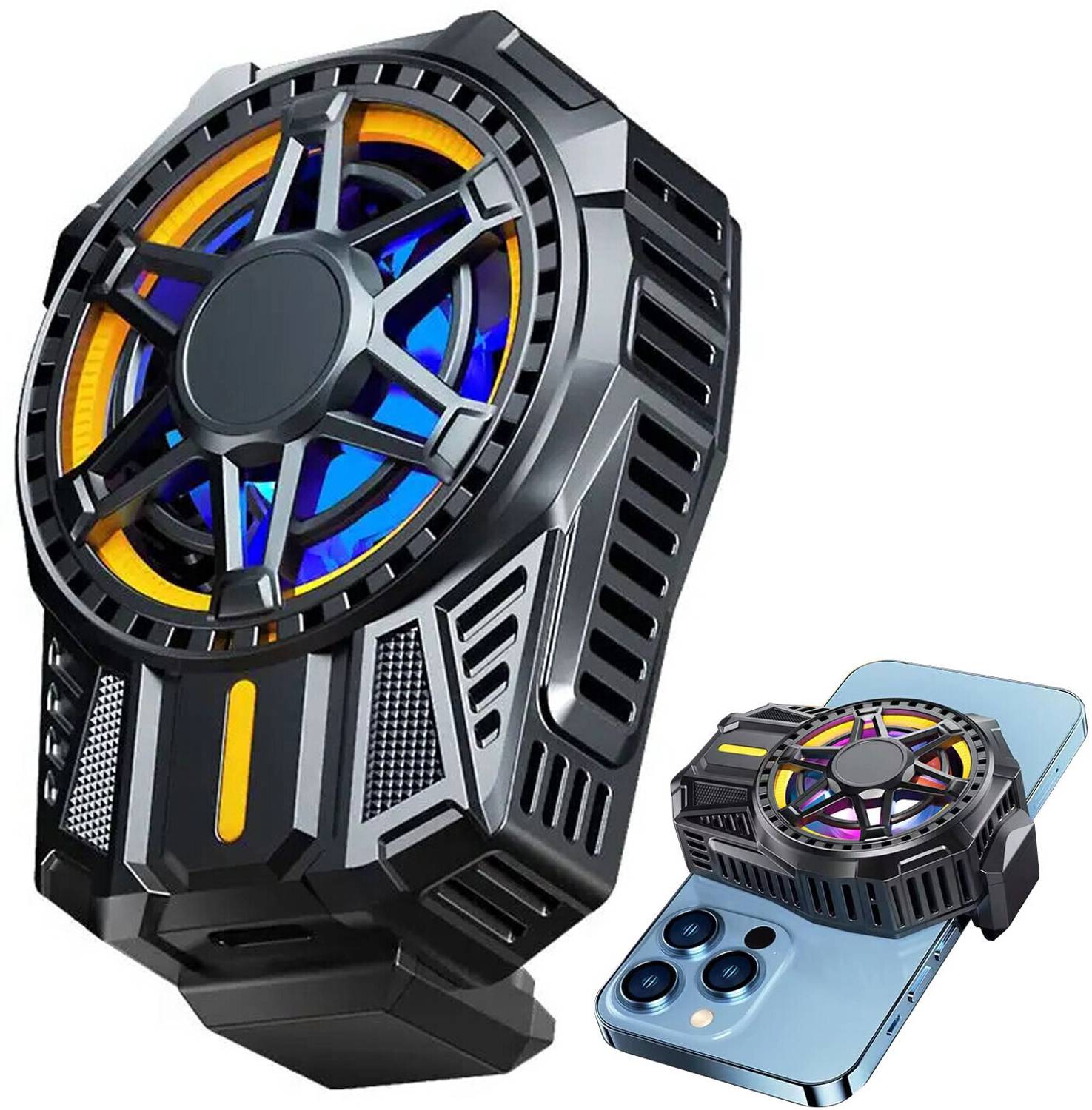 WRADER SL01 Magnetic Absorption Mobile Cooling Fan Perfect for Gaming Filming Sessions Ergonomic Cooling Pad