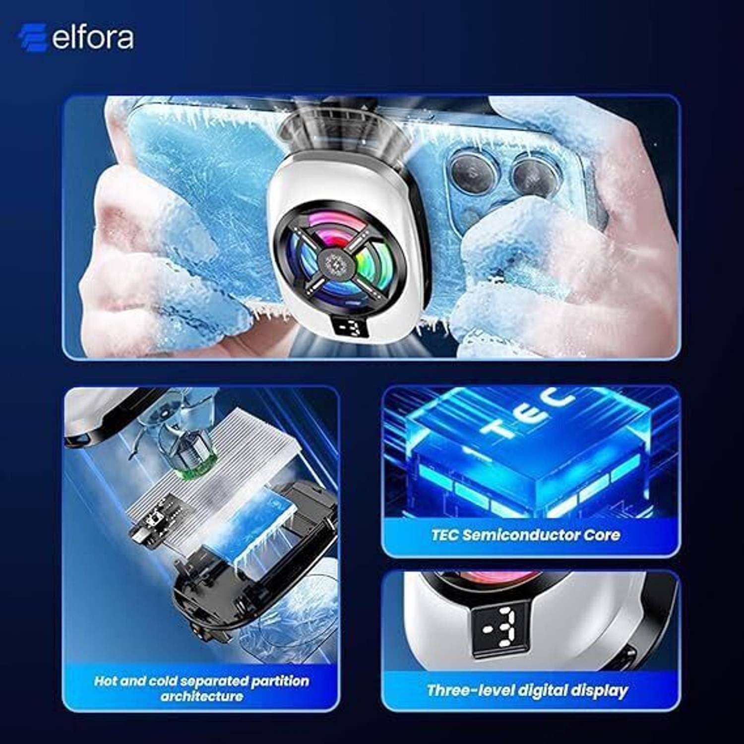 ElectroEra Enterprise RGB Gaming Phone Cooler - Image 5