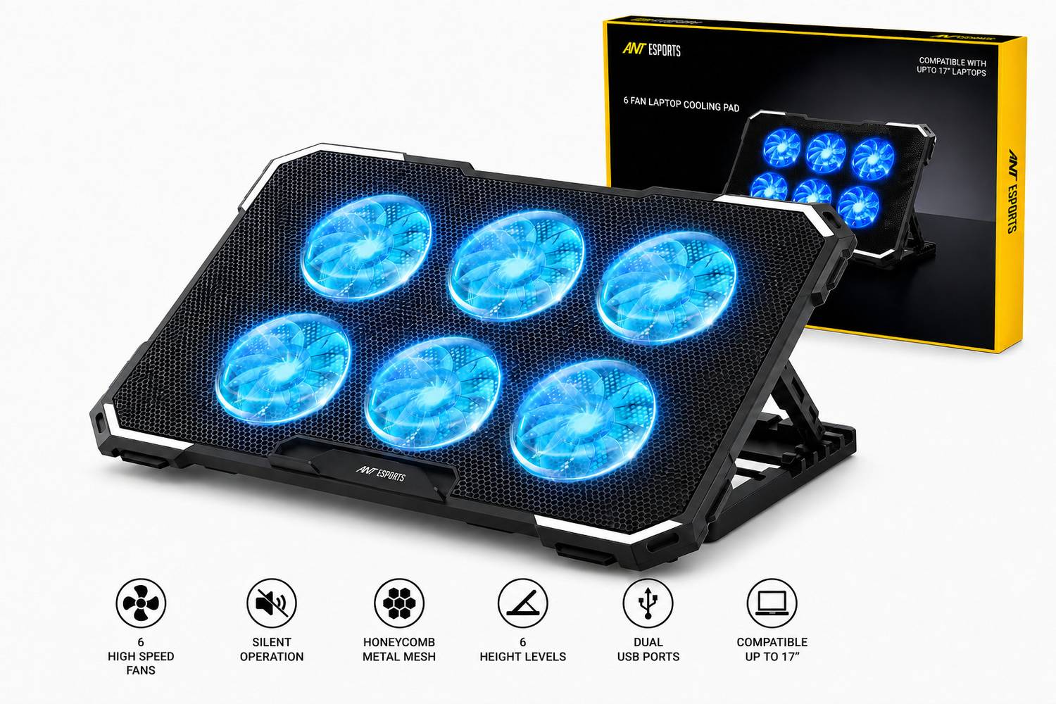 Ant Esports NC230 6 Fan Cooling Pad - Image 2