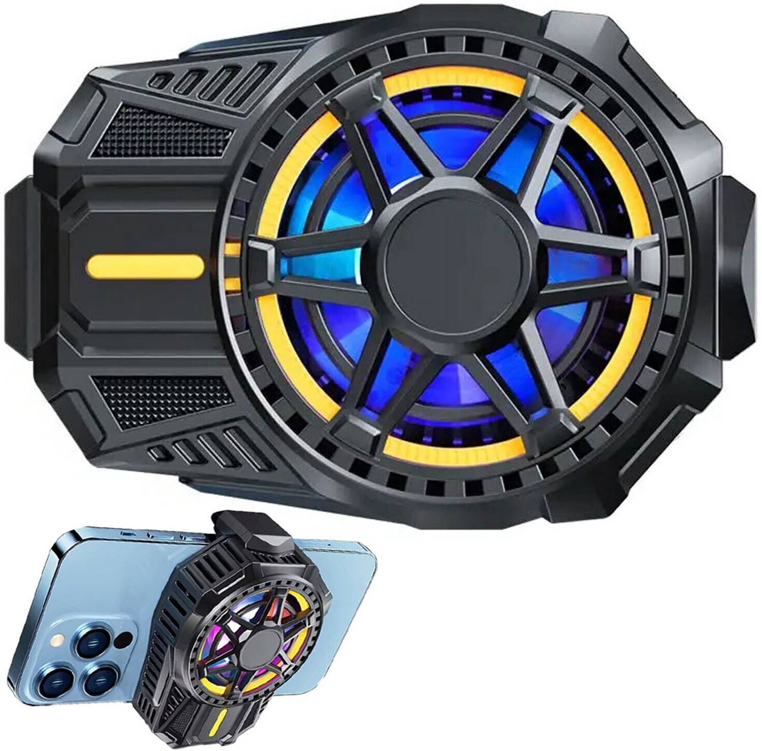WRADER SL01 Phone Cooling Fan Magnetic Absorption Phone Freezer Gamers Gaming Mobile Ergonomic Cooling Pad