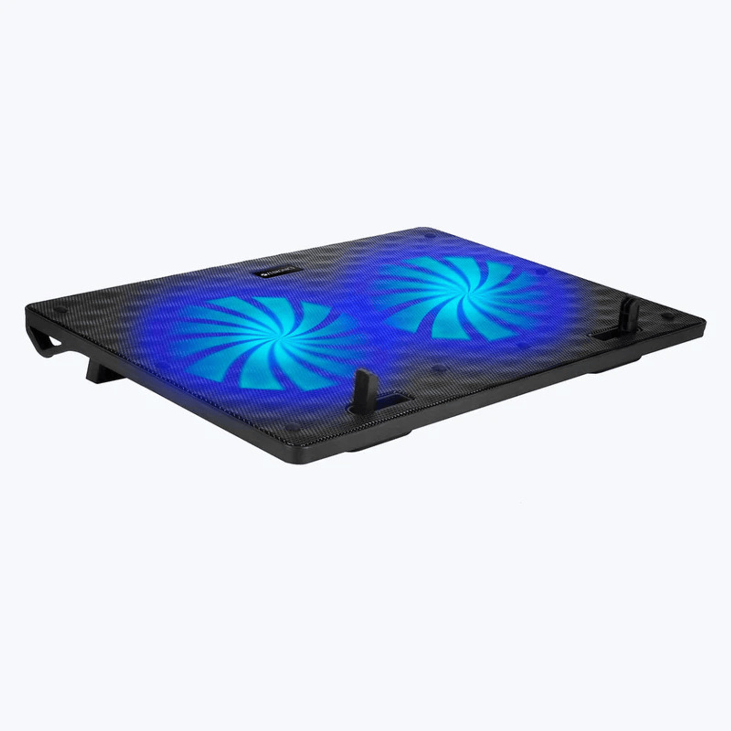 Image of ZEBRONICS NC3300 Laptop Cooling Pad, Dual 120mm Fan with Blue LED, USB Powered, Ergonomic Cooling Pad with Adjustable Height (Dark Black)