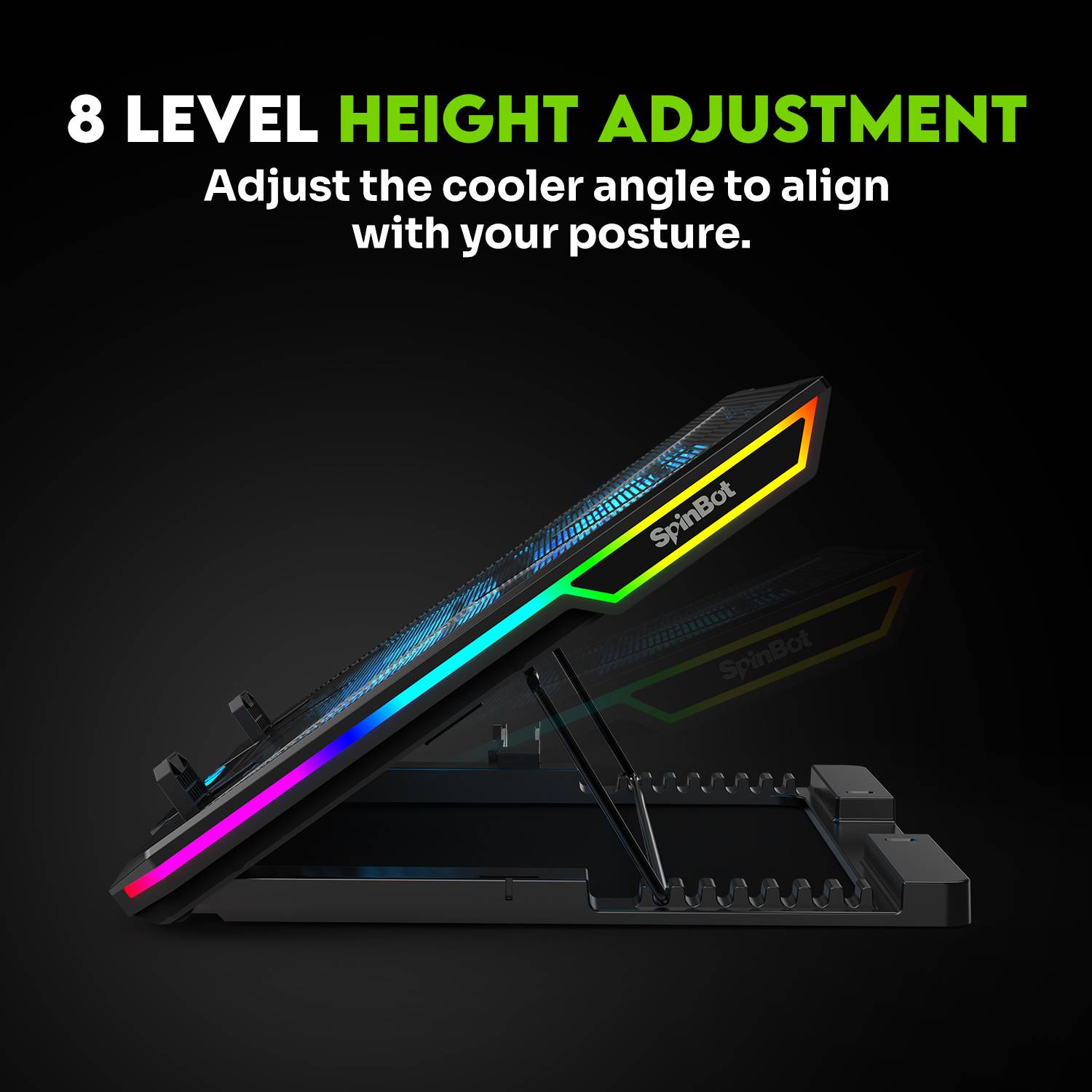 SpinBot AirFlow X20 6-Fan Cooling Pad - Image 3