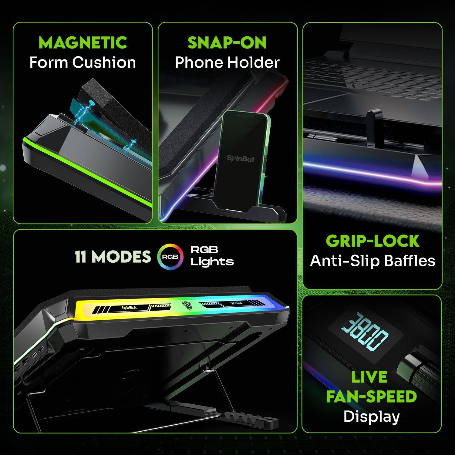 SpinBot AirFlow X50 Cooling Pad - Image 5
